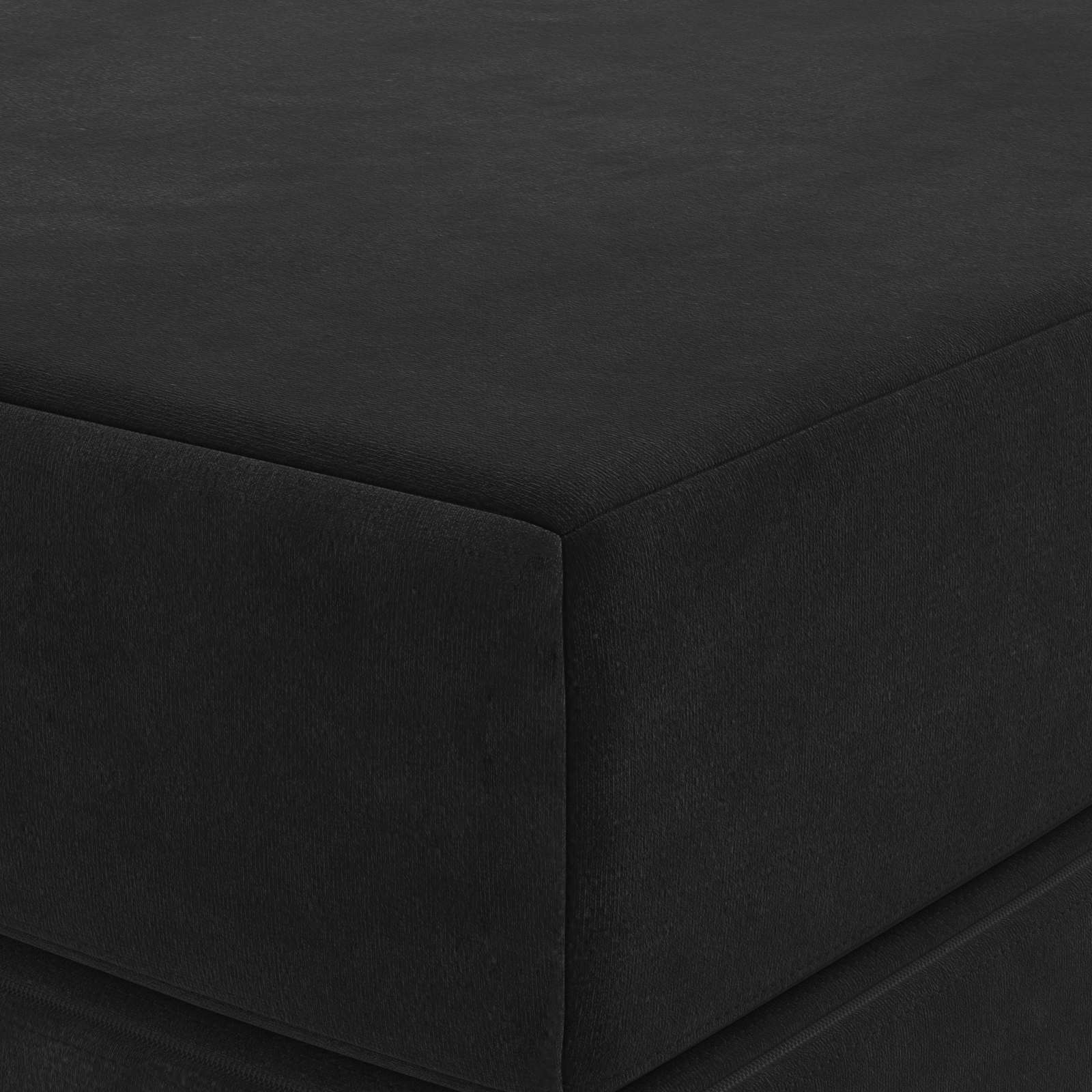 Sofa na razvlačenje 100 x 67 x 45 cm Crna