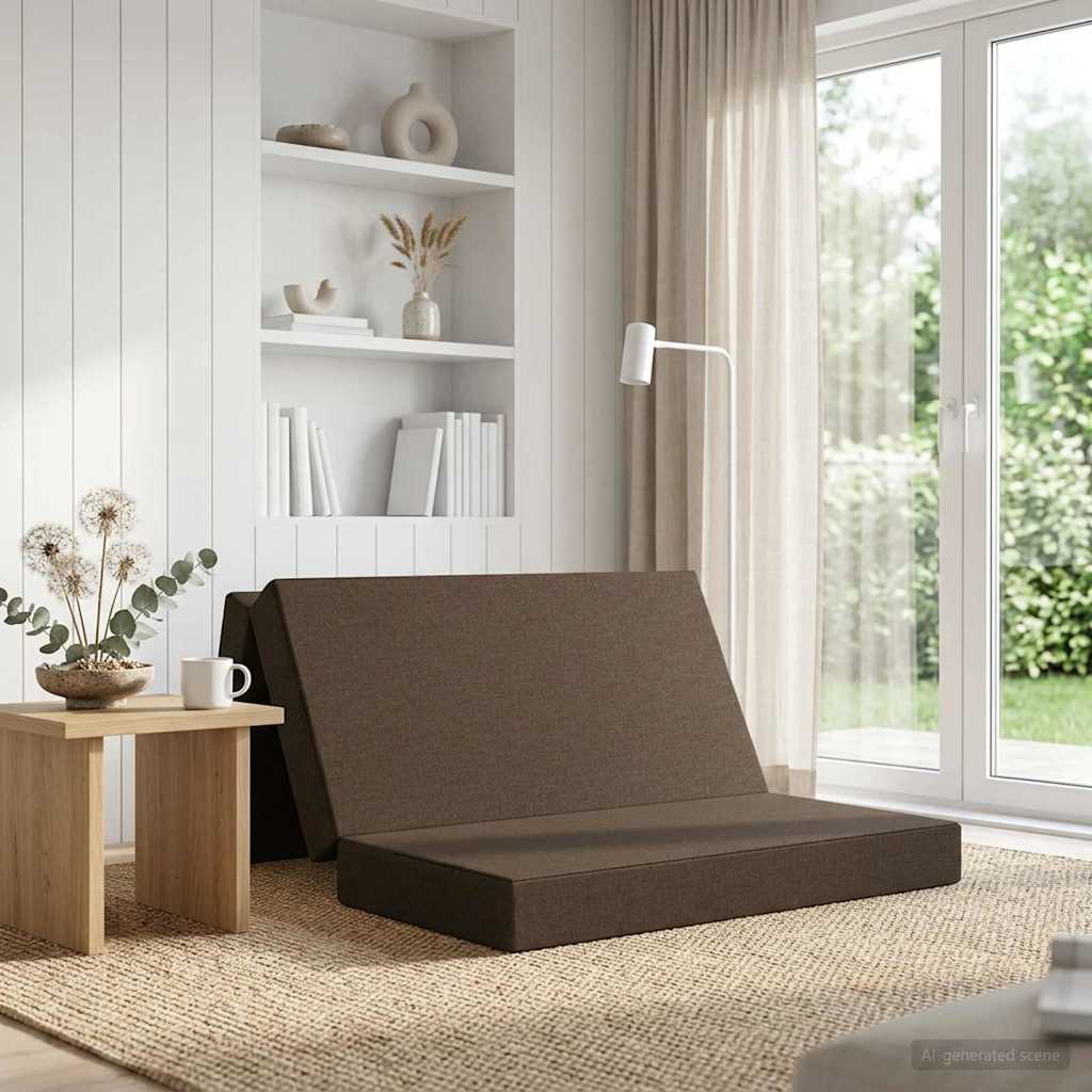 Sofa na razvlačenje 140 x 67 x 45 cm Sivosmeđa