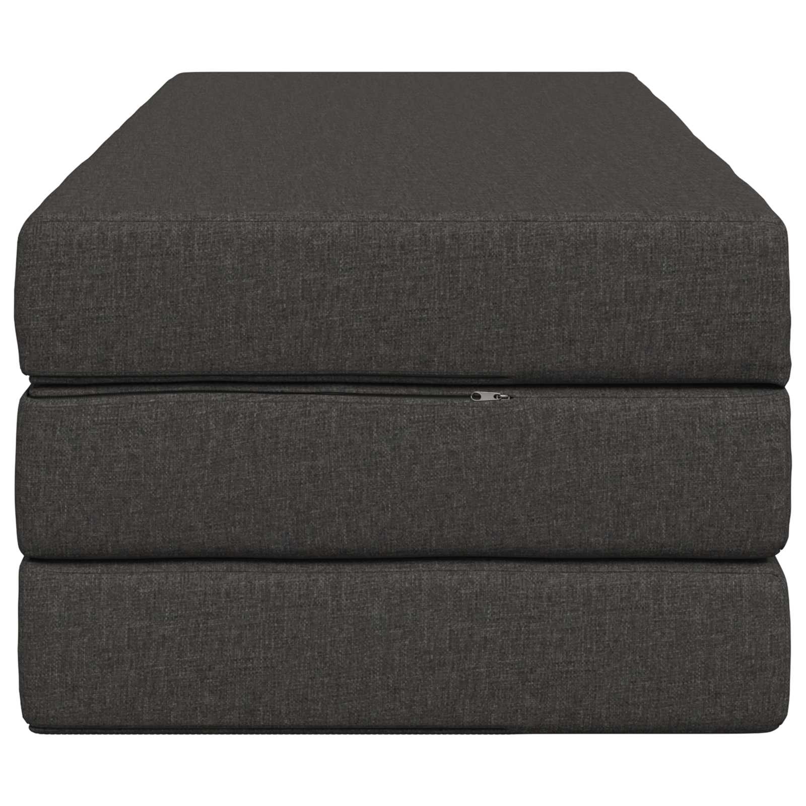 Sofa na razvlačenje 140 x 67 x 45 cm Tamnosiva