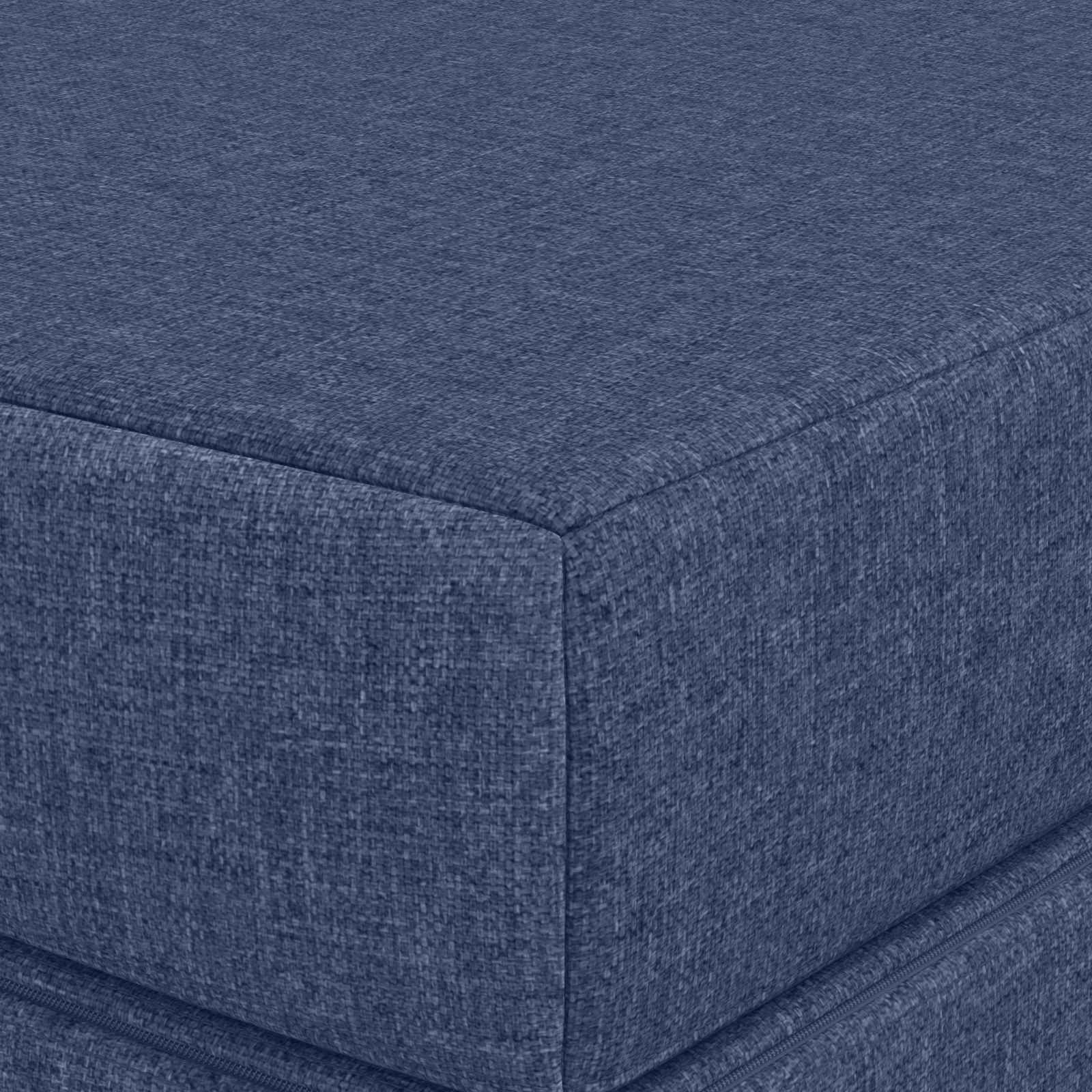 Sofa na razvlačenje 140 x 67 x 45 cm Plava