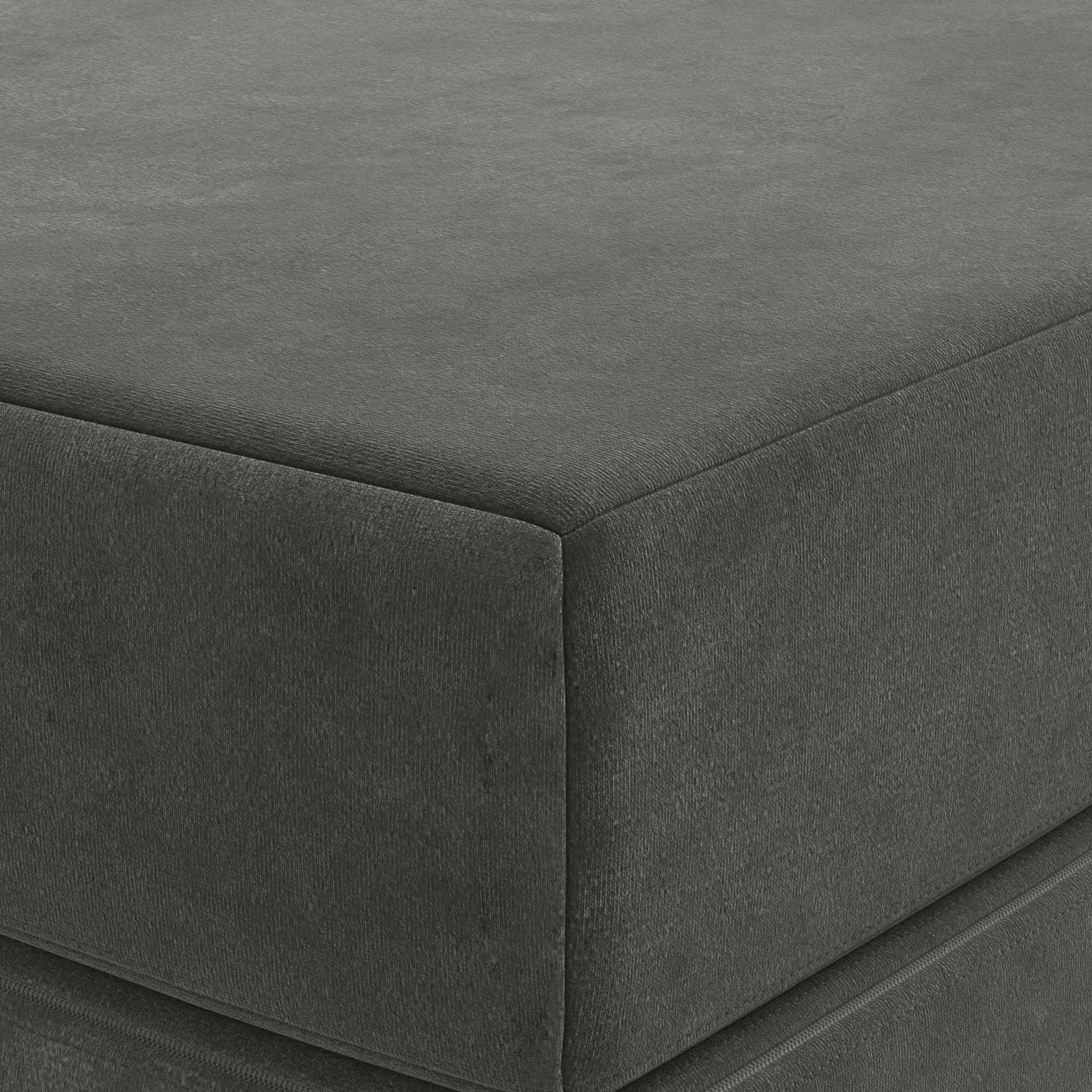 Sofa na razvlačenje 140 x 67 x 45 cm Tamnosiva