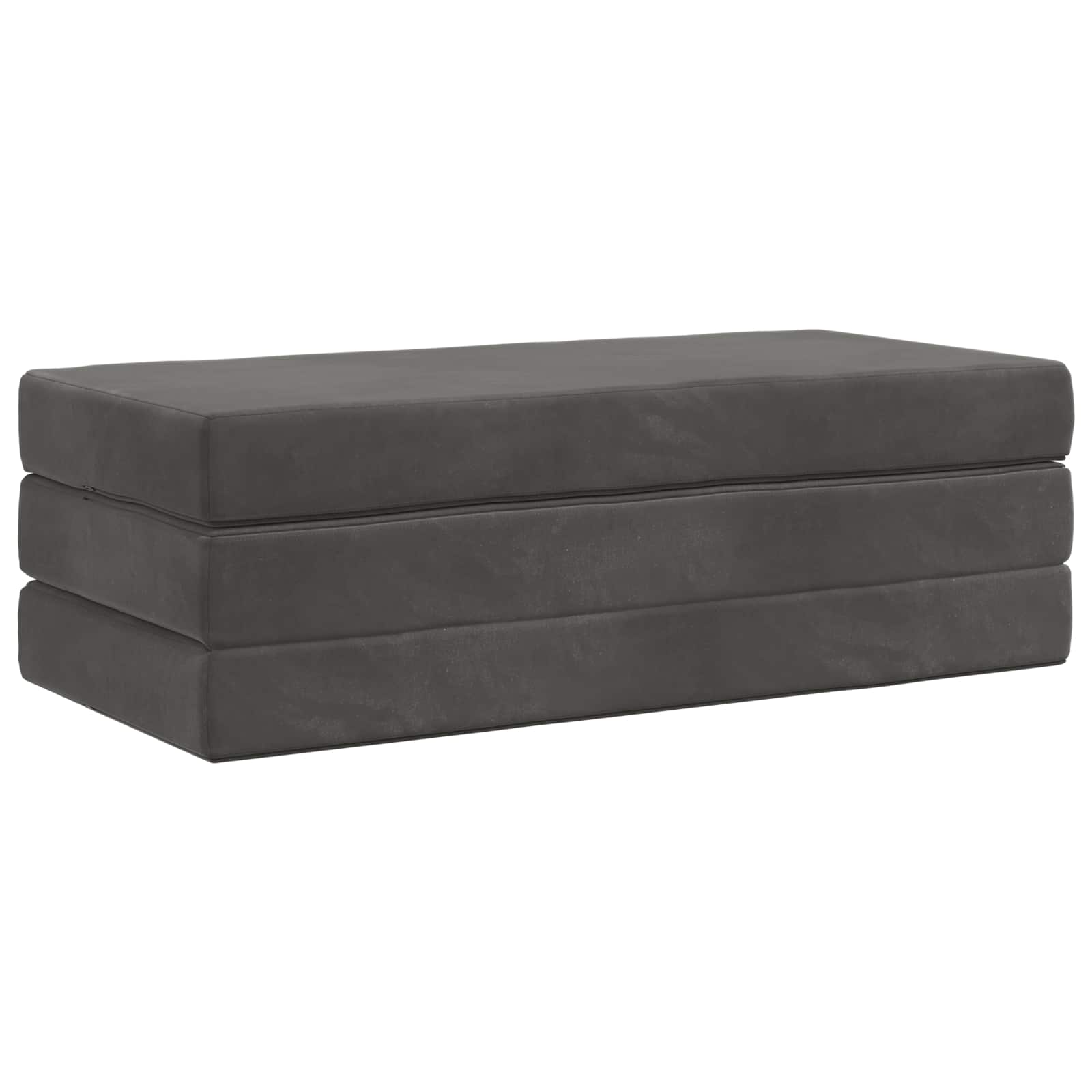 Sofa na razvlačenje 140 x 67 x 45 cm Tamnosiva