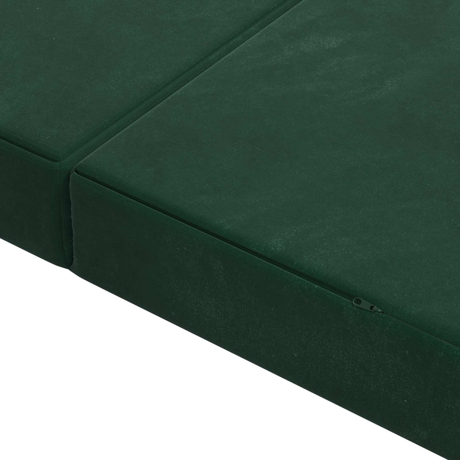 Sofa na razvlačenje 140 x 67 x 45 cm Tamnozelena