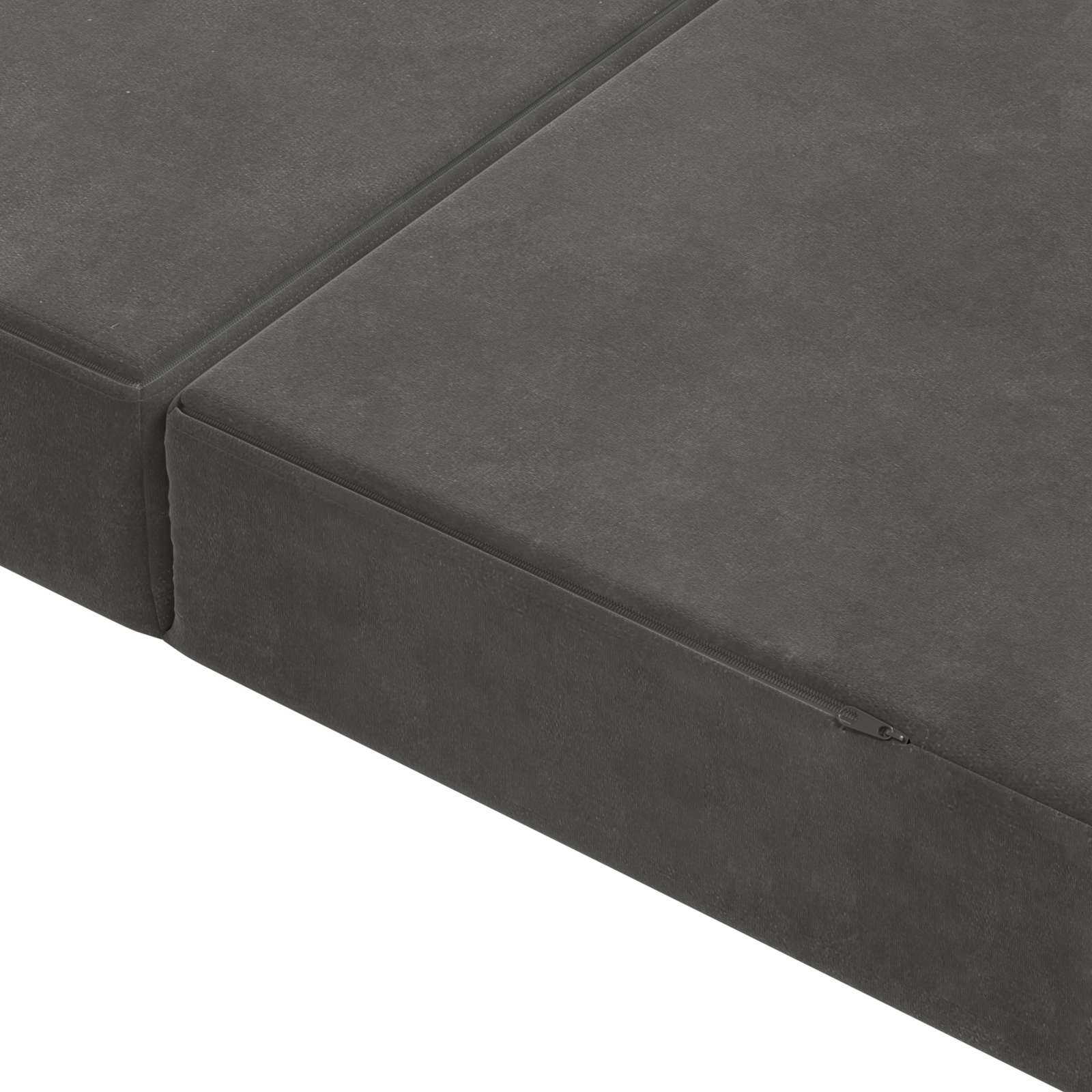 Sofa na razvlačenje 160 x 67 x 45 cm Tamnosiva