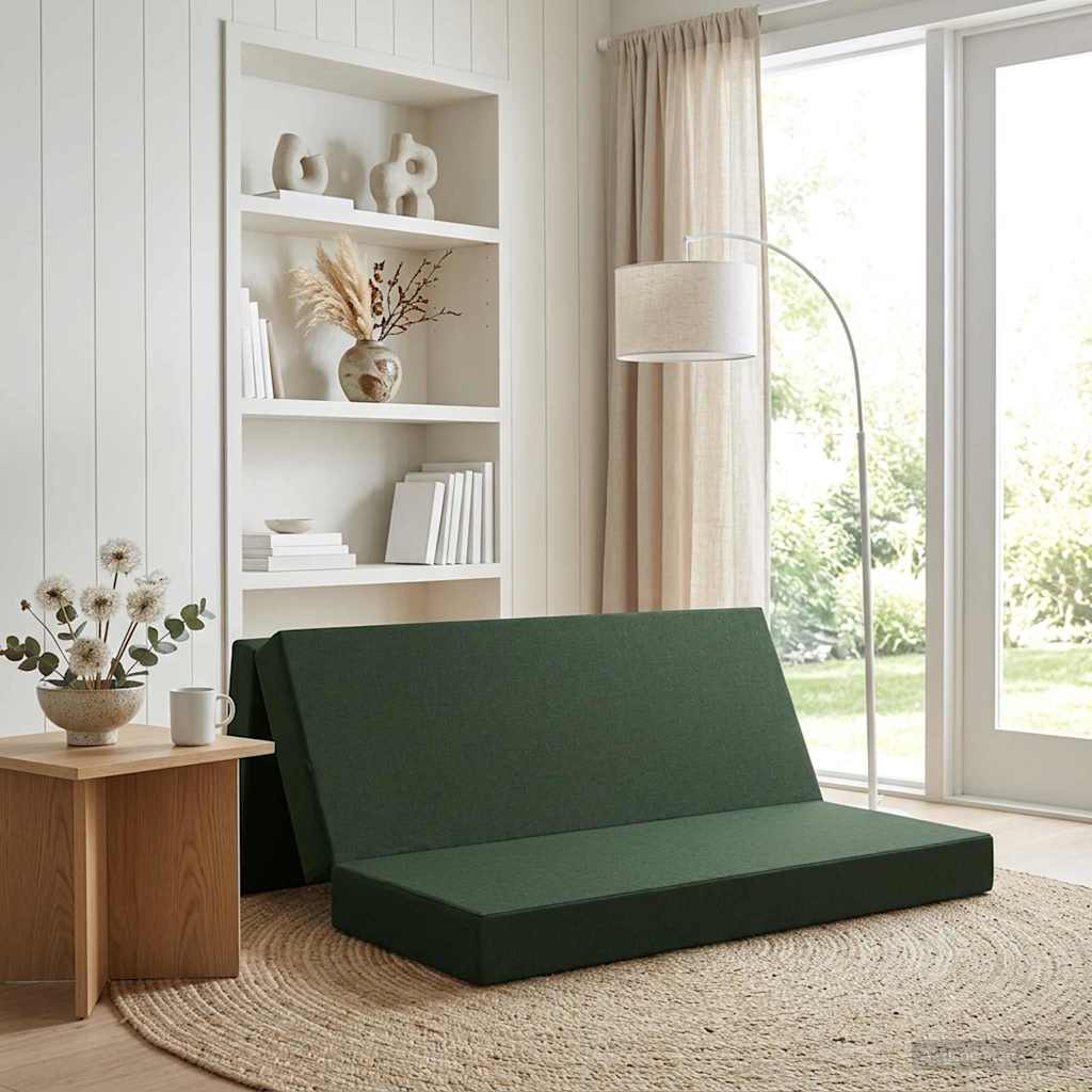 Sofa na razvlačenje 180 x 67 x 45 cm Tamnozelena