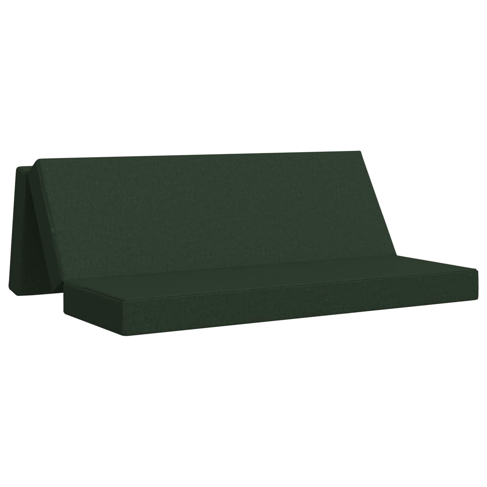 Sofa na razvlačenje 180 x 67 x 45 cm Tamnozelena