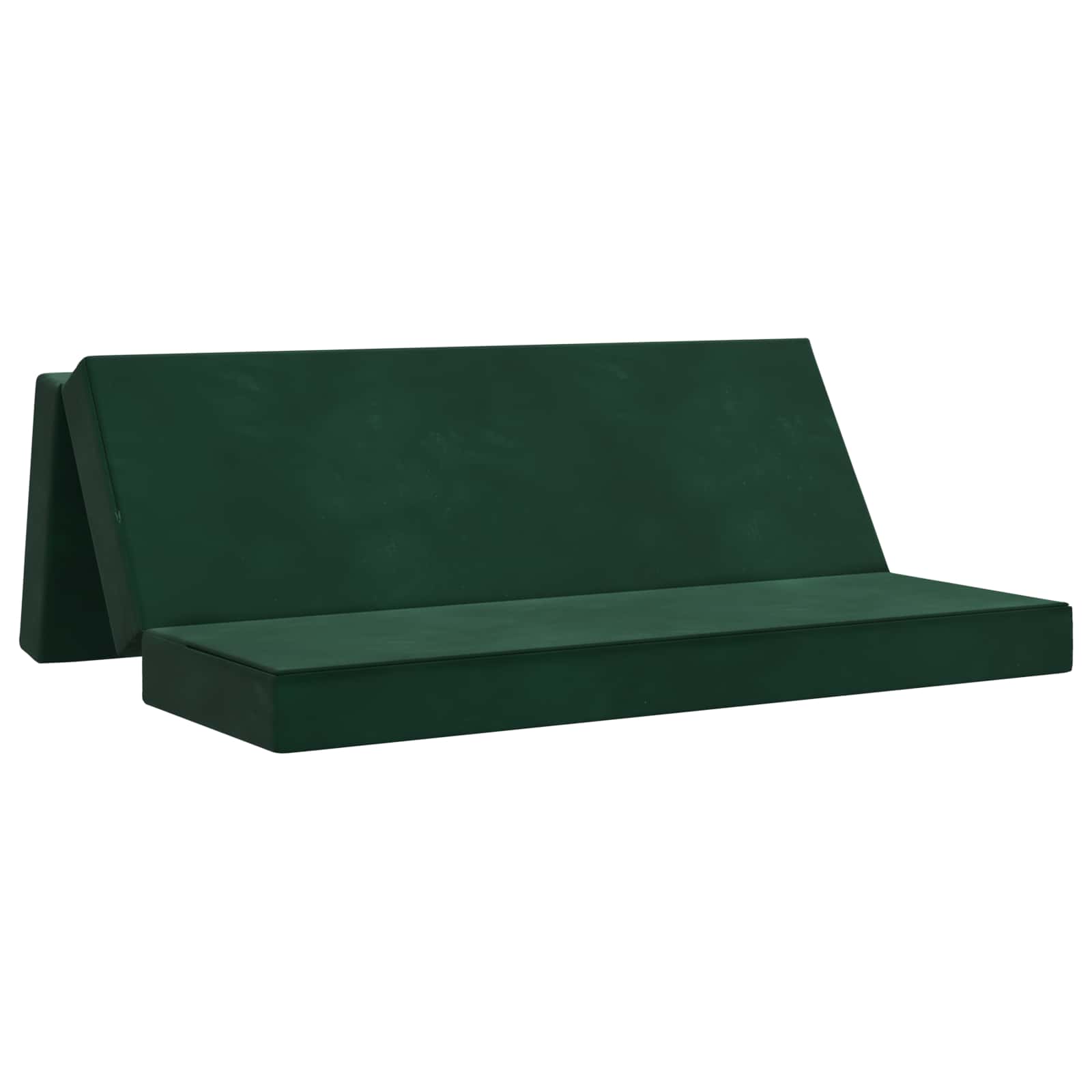 Sofa na razvlačenje 180 x 67 x 45 cm Tamnozelena