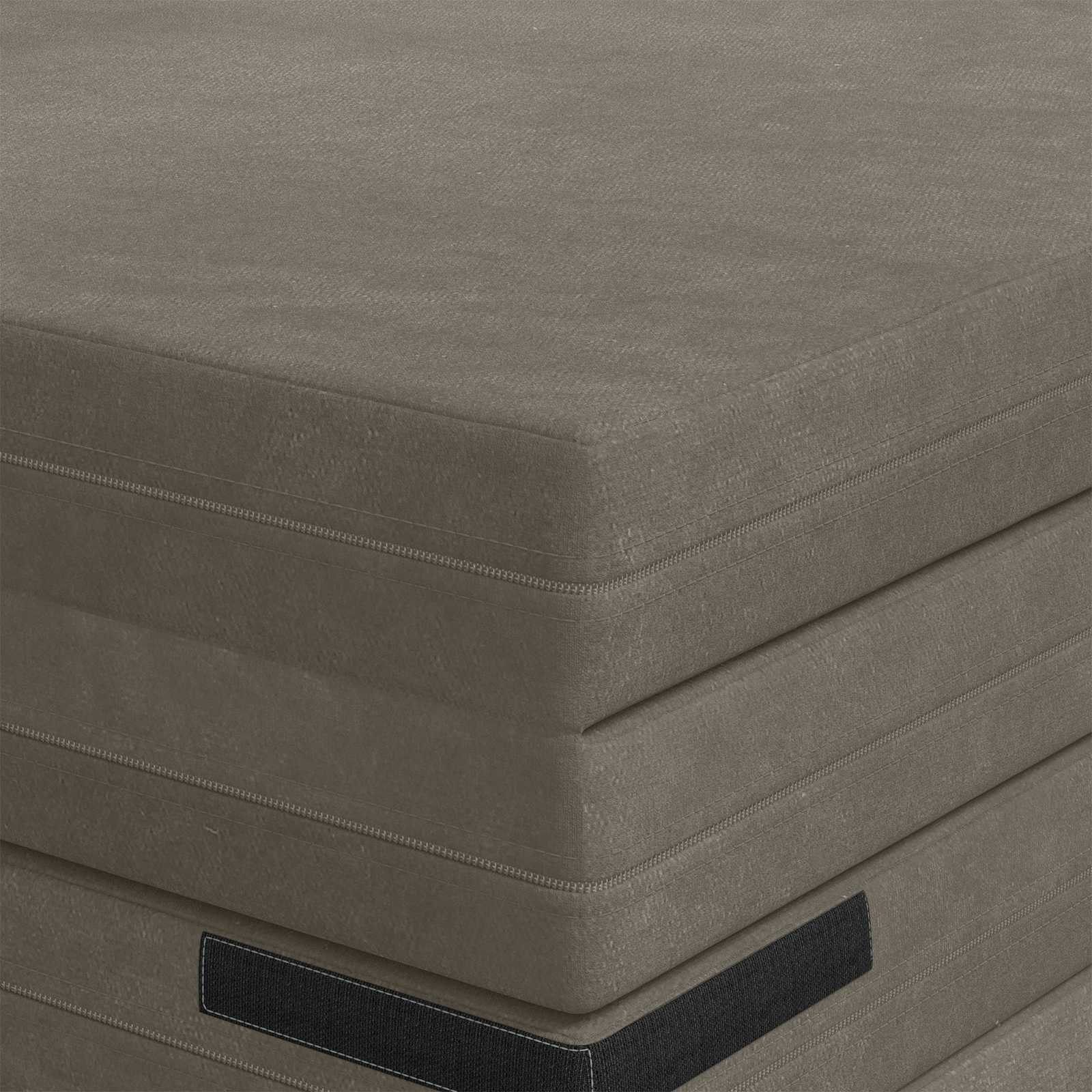 Sofa na razvlačenje 140 x 67 x 45 cm Svjetlosiva