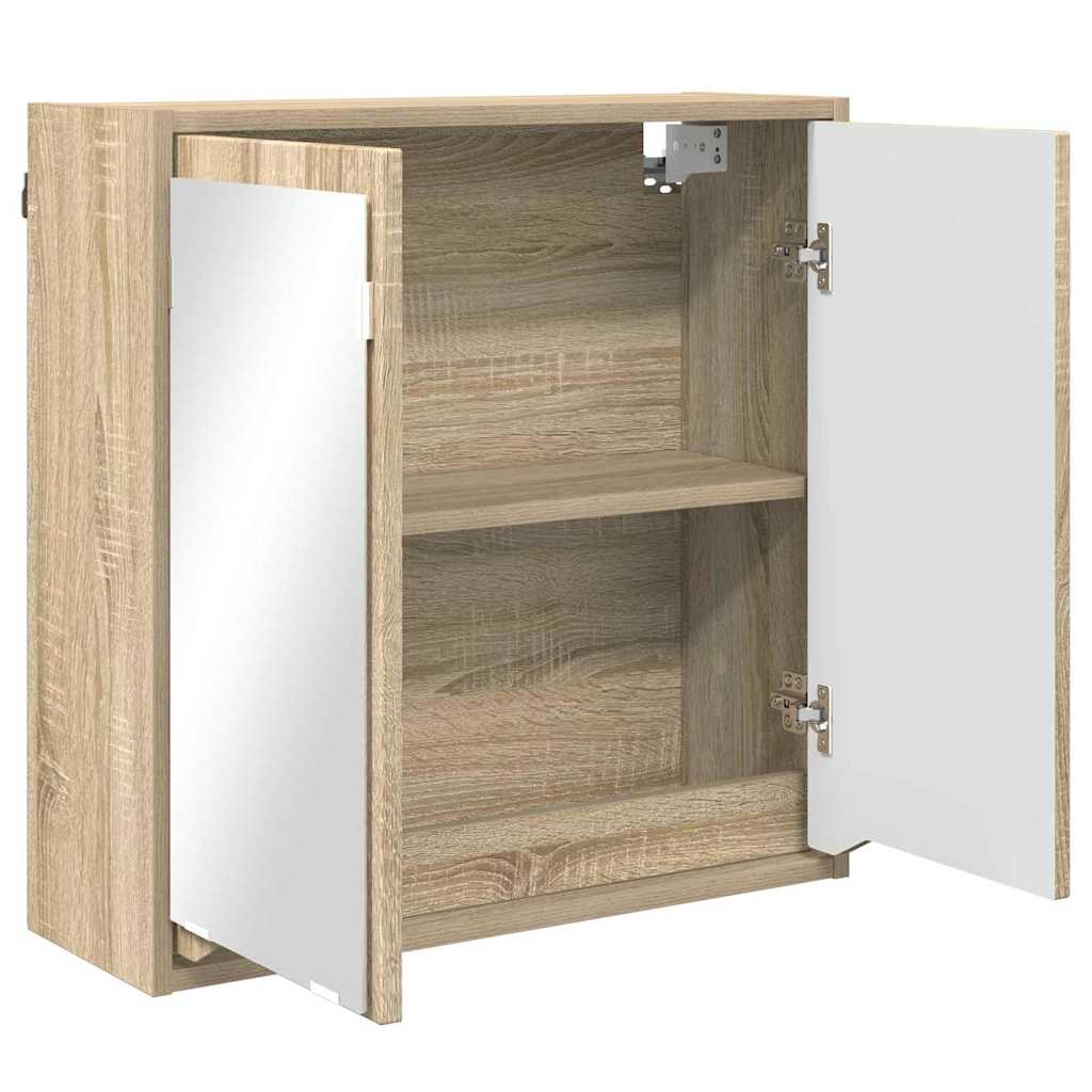 Kupaonski ormar s ogledalom Zidne Sonoma hrast 60 x 20 x 60 cm