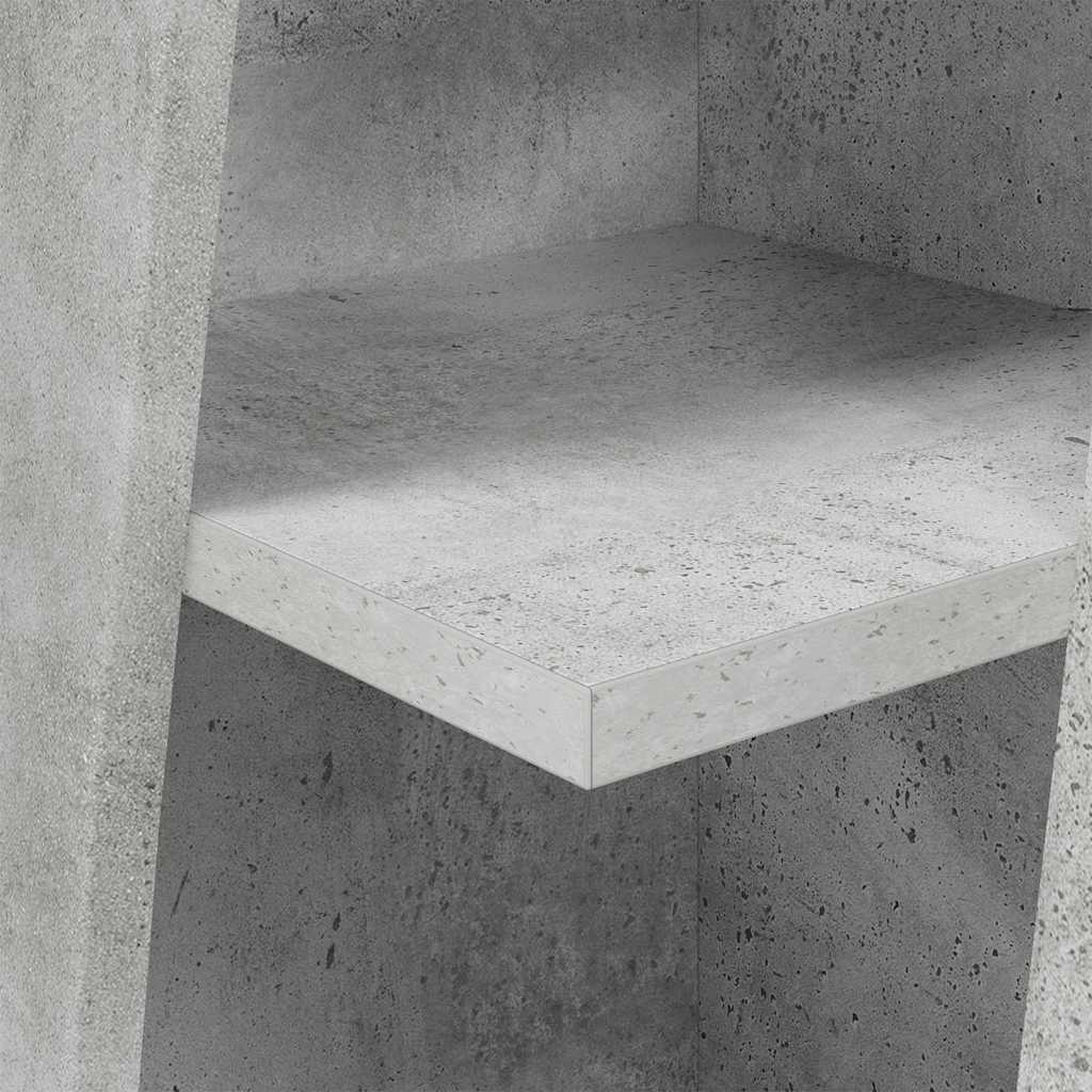 Kutni ormarić Betonski sivi 27,5x27x102cm Konstruirano drvo