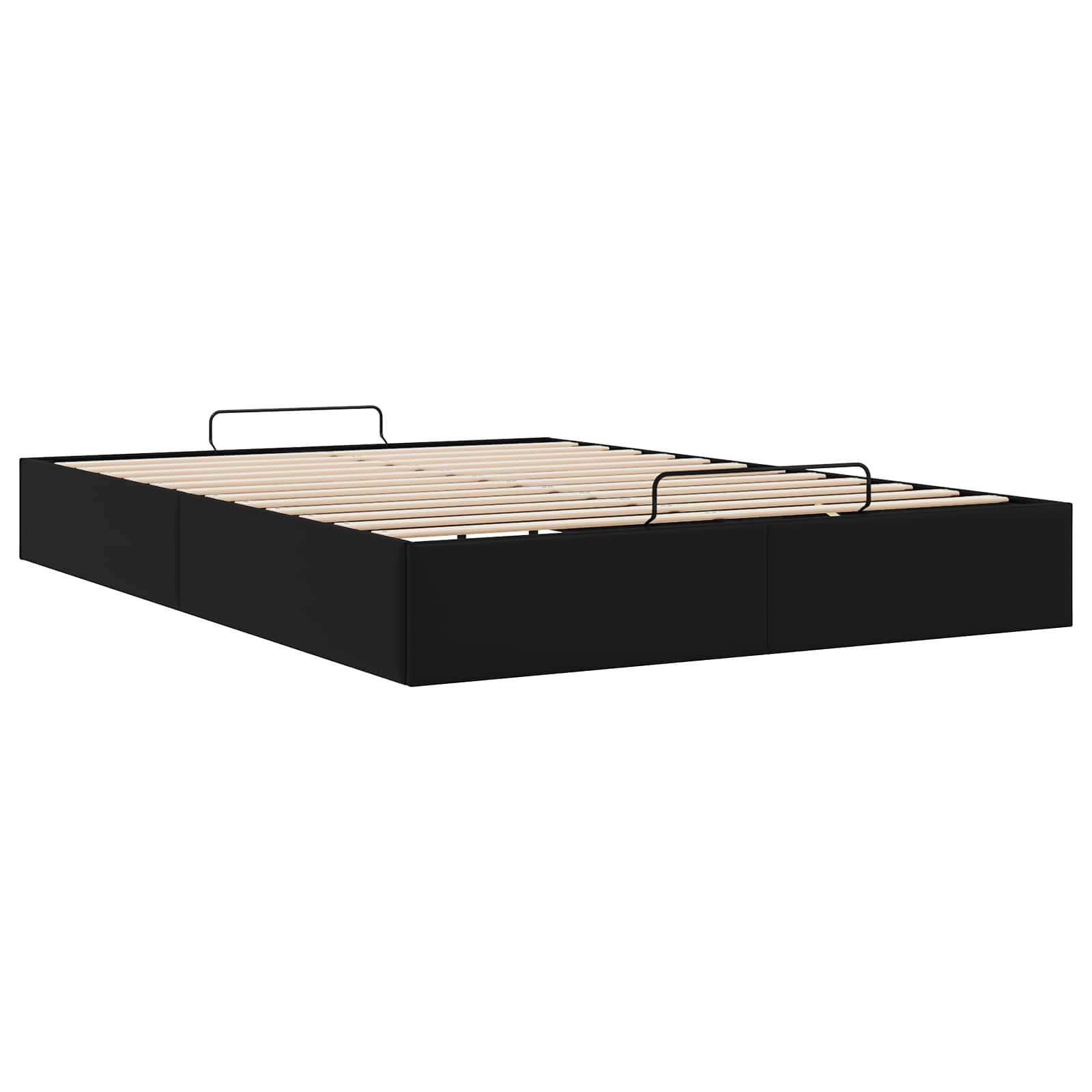 Otomanski krevet Crna 153 x 203 cm Umjetna koža