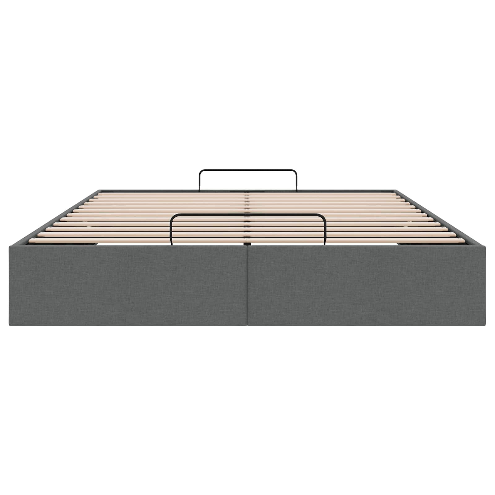 Otomanski krevet Tamnosiva 153 x 203 cm Tkanina