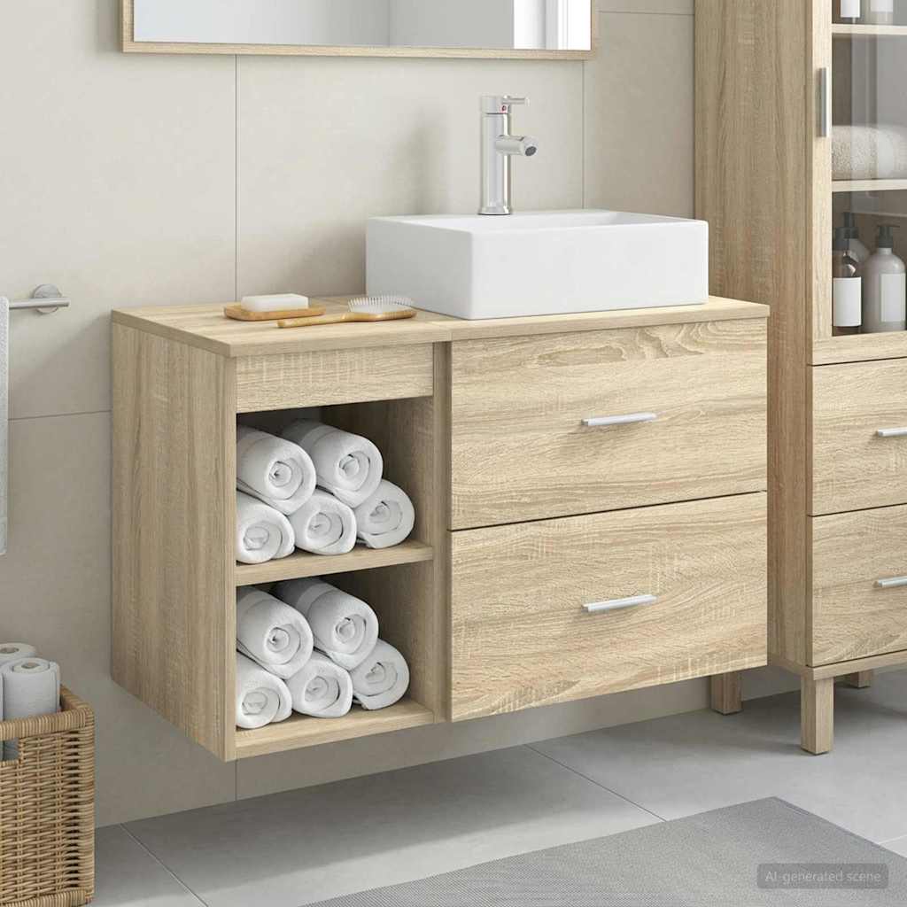 Set namještaja za kupaonicu 2 pcs Hrast sonoma