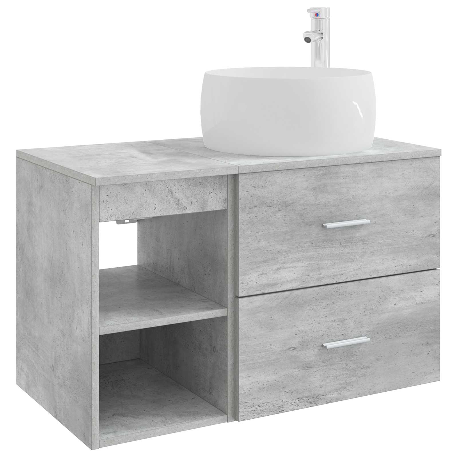 Set namještaja za kupaonicu 2 pcs Betonska siva