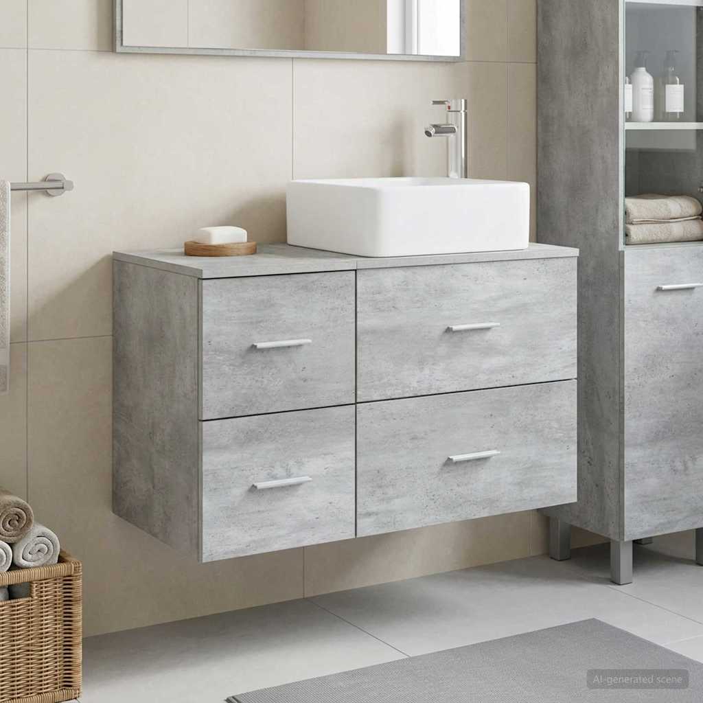 Set namještaja za kupaonicu 2 pcs Betonska siva