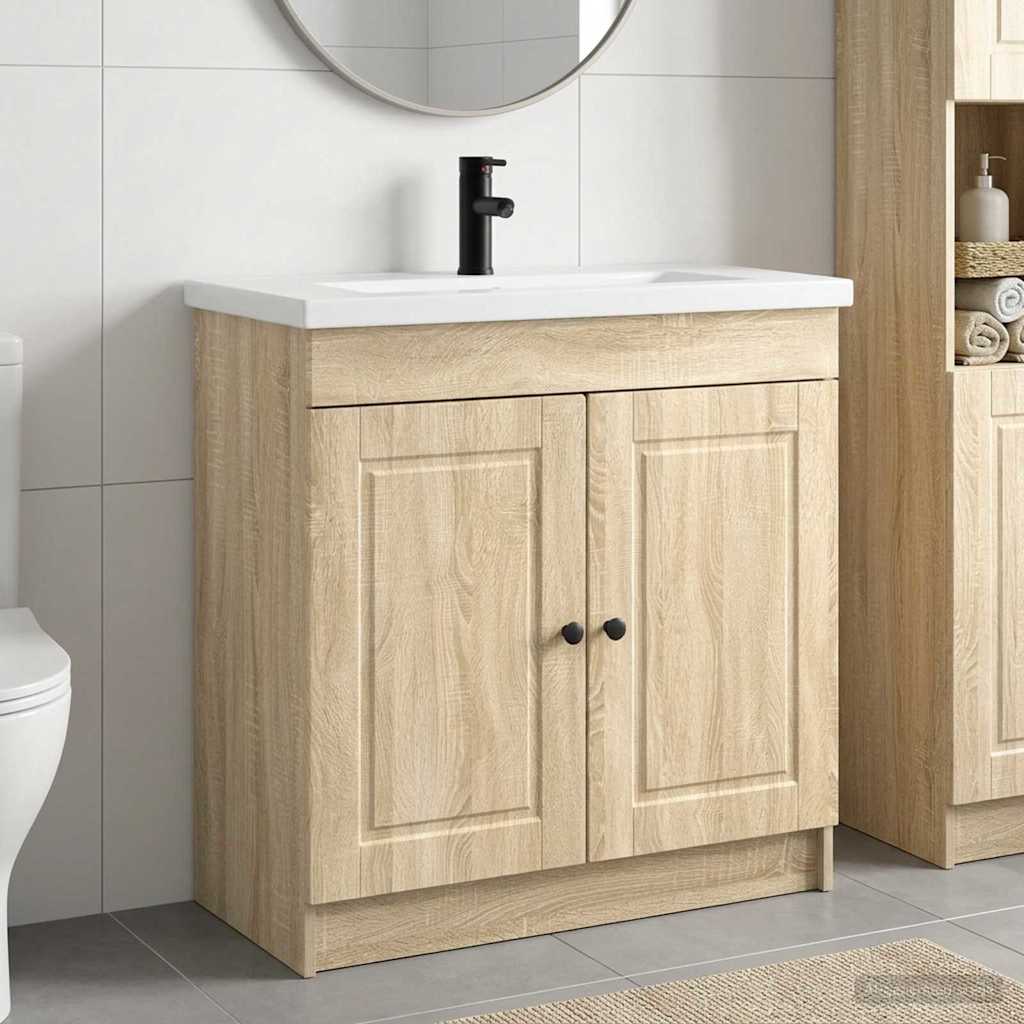 Set namještaja za kupaonicu Hrast sonoma 78,5 x 37,5 x 81 cm