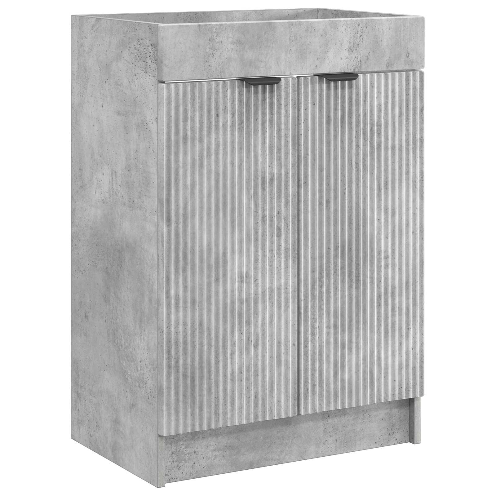 Set namještaja za kupaonicu Betonska siva 56 x 37,5 x 81 cm
