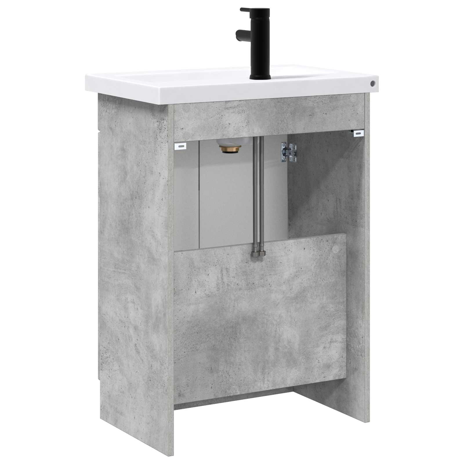 Set namještaja za kupaonicu Betonska siva 78,5 x 37,5 x 81 cm