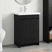 Set namještaja za kupaonicu Crni hrast 81 x 40 x 84,5 cm