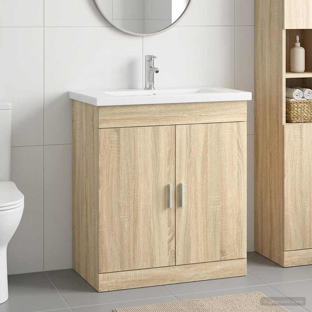 Set namještaja za kupaonicu Hrast sonoma 81 x 40 x 84,5 cm