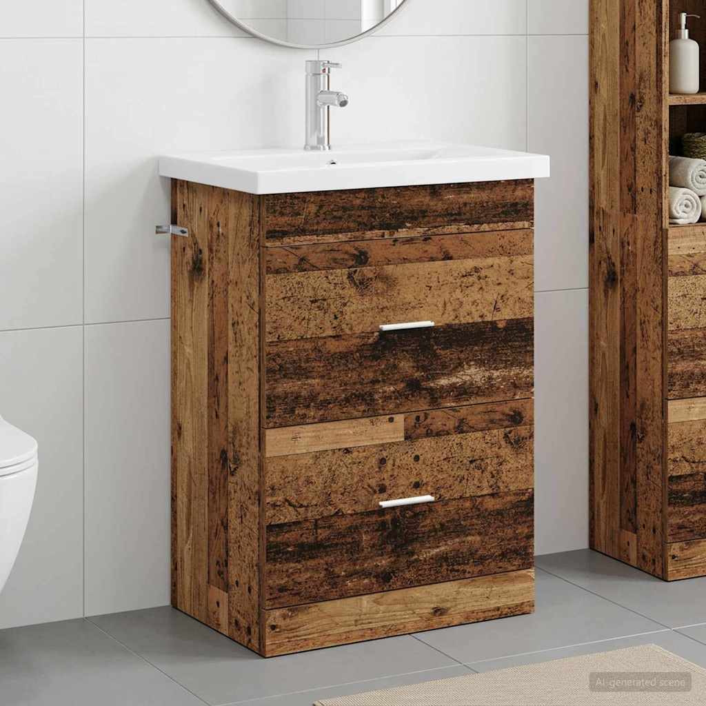 Set namještaja za kupaonicu Staro drvo 61 x 40 x 84,5 cm