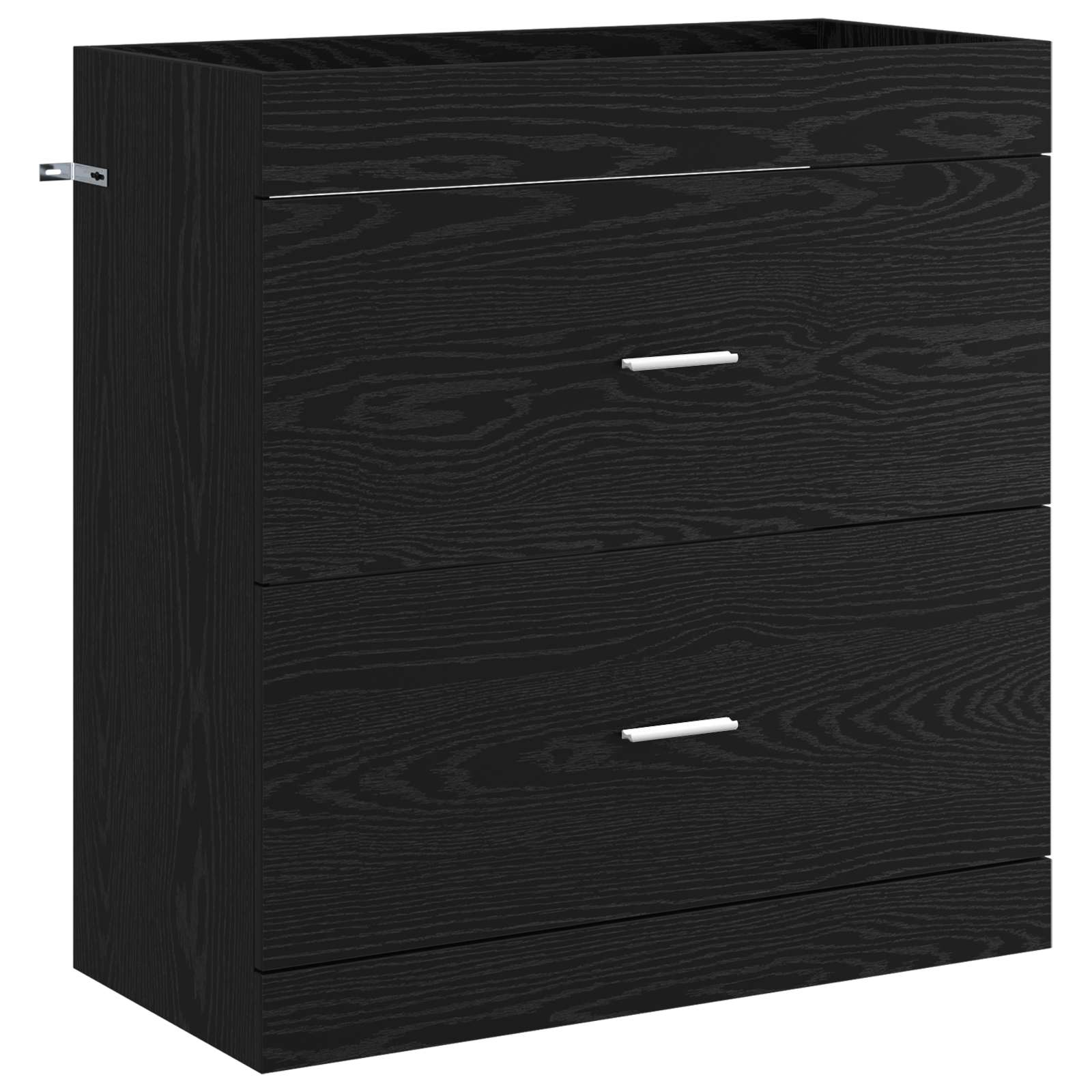 Set namještaja za kupaonicu Crni hrast 81 x 40 x 84,5 cm