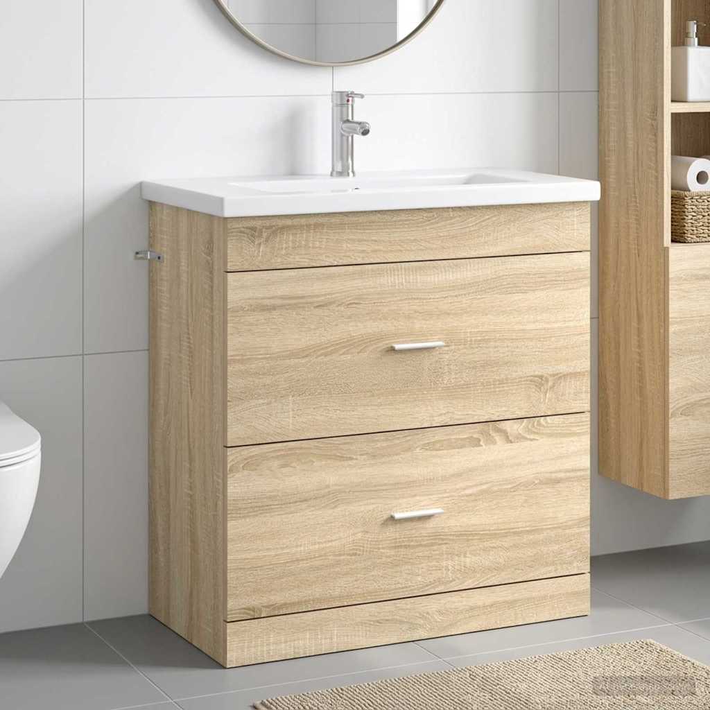 Set namještaja za kupaonicu Hrast sonoma 81 x 40 x 84,5 cm