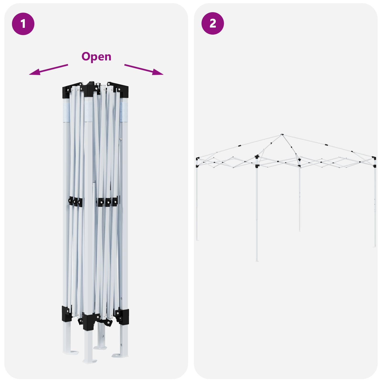 Rastezljivi šator za zabave 288 x 288 x 245 cm Tamno crvena