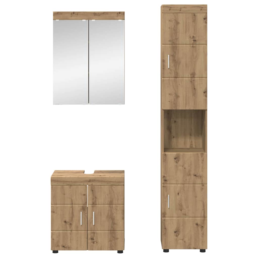 Set namještaja za kupaonicu TULUM 3 pcs Umjetnički hrast