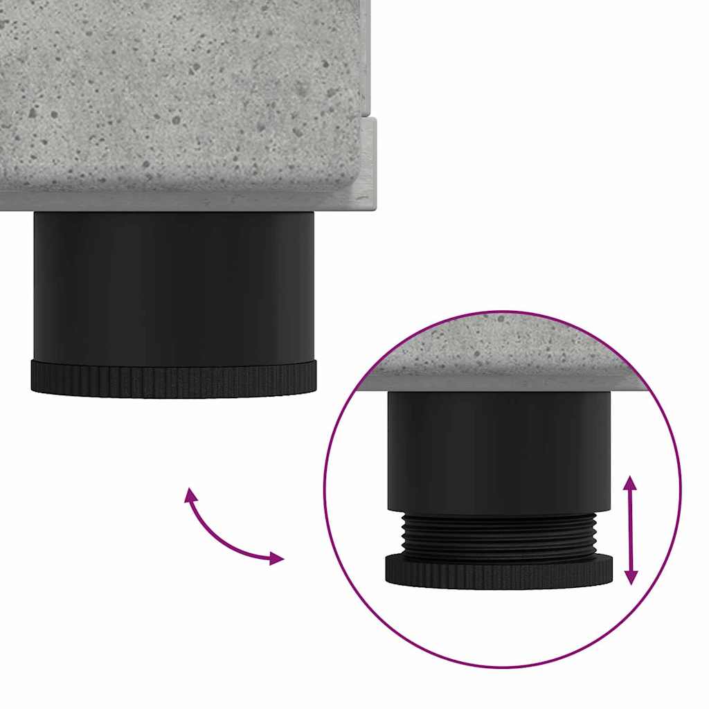 Set namještaja za kupaonicu TULUM 4 pcs Betonski sivi