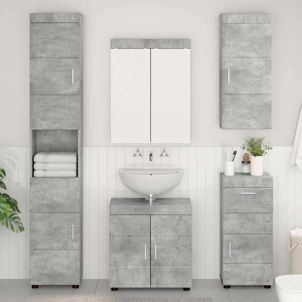 Set namještaja za kupaonicu TULUM 5 pcs Betonski sivi