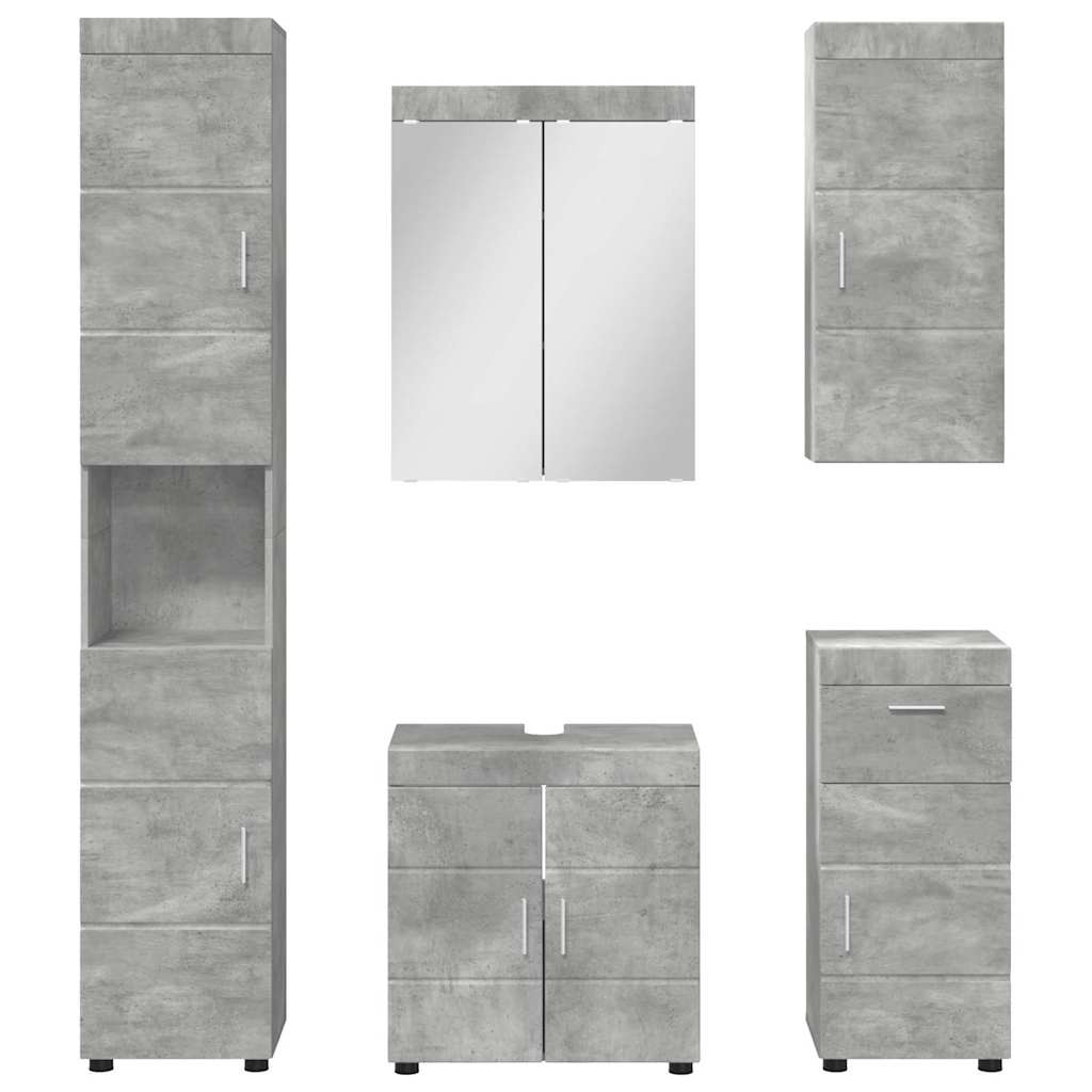 Set namještaja za kupaonicu TULUM 5 pcs Betonski sivi