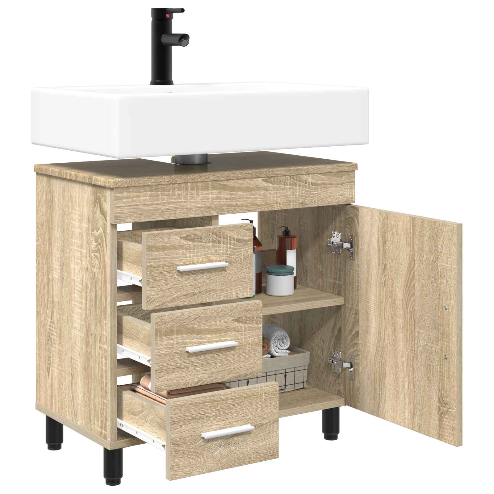 Toaletna jedinica Hrast sonoma 60 x 35 x 60 cm