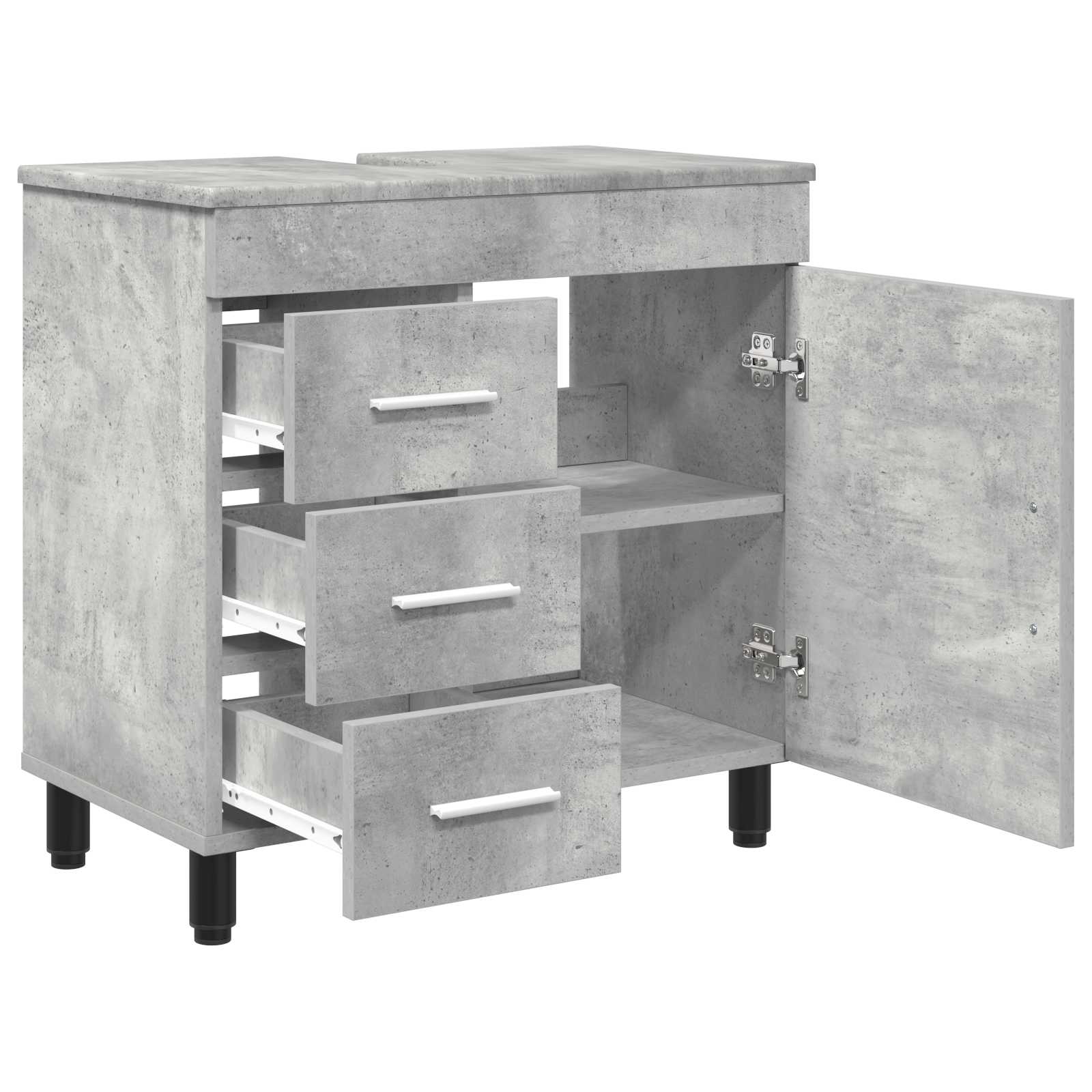 Toaletna jedinica Betonska siva 60 x 35 x 60 cm