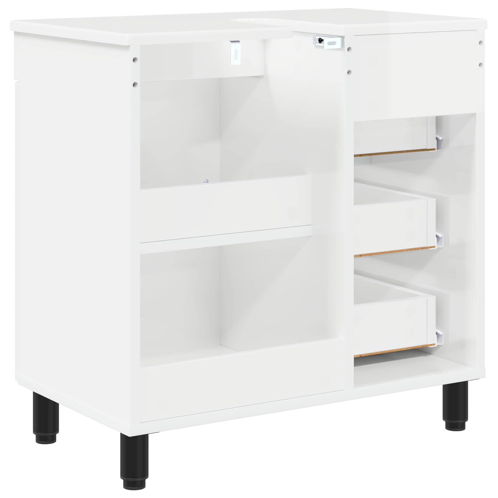 Toaletna jedinica Bijela visokog sjaja 60 x 35 x 60 cm
