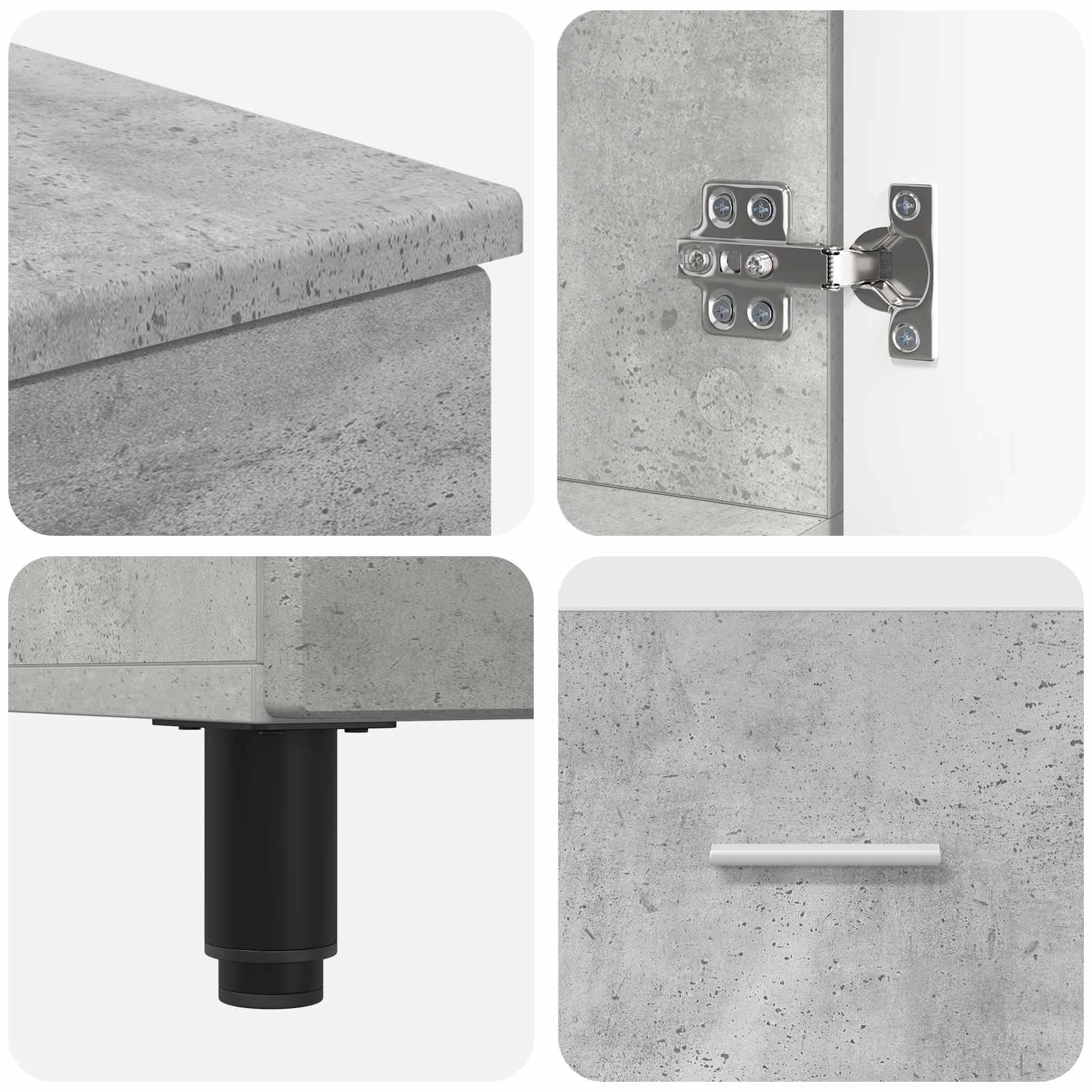 Toaletna jedinica Betonska siva 60 x 35 x 60 cm