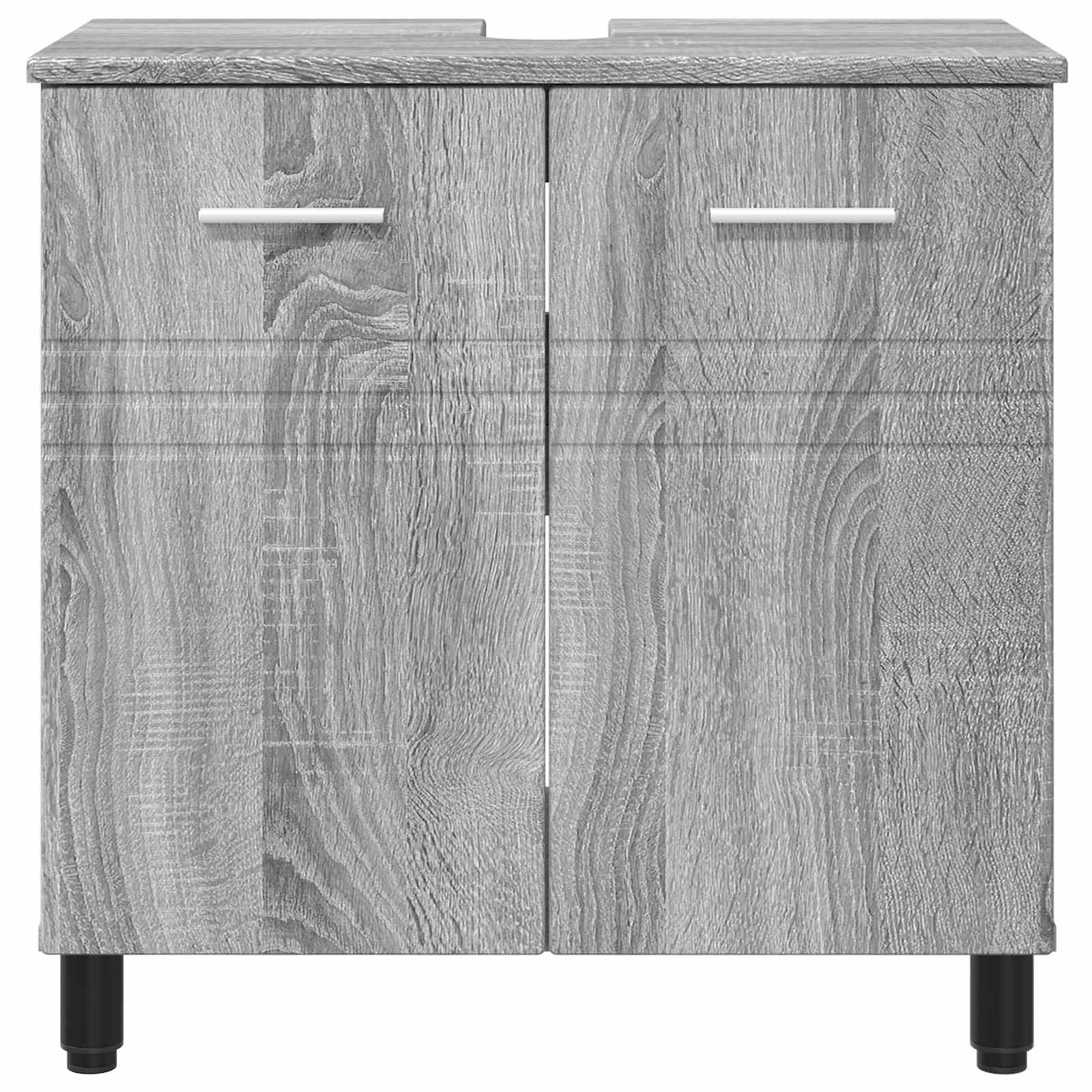 Toaletna jedinica Siva Sonoma 60 x 35 x 60 cm Konstruirano drvo