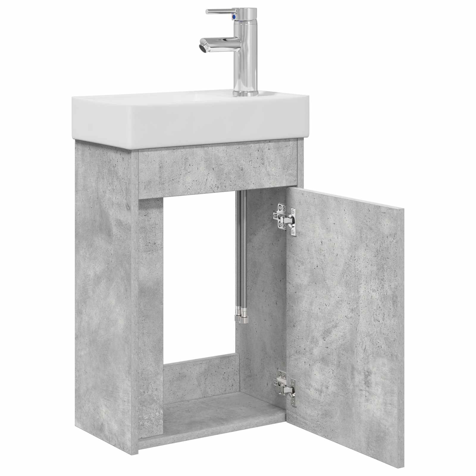 Jedinstveni ormar za kupaonicu s umivaonikom Betonska siva
