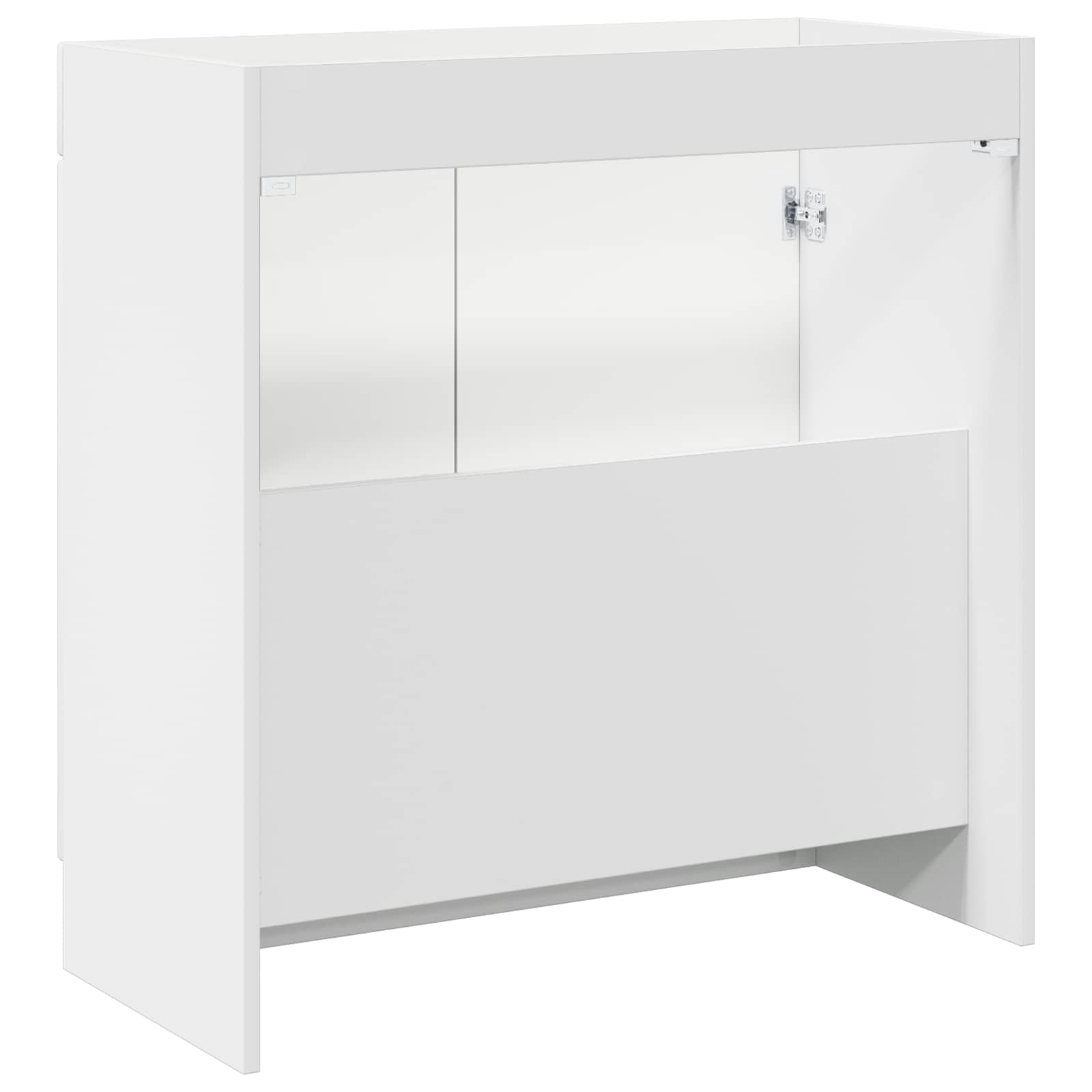 Ormarić ispod umivaonika Bijela visokog sjaja 56 x 37,5 x 81 cm