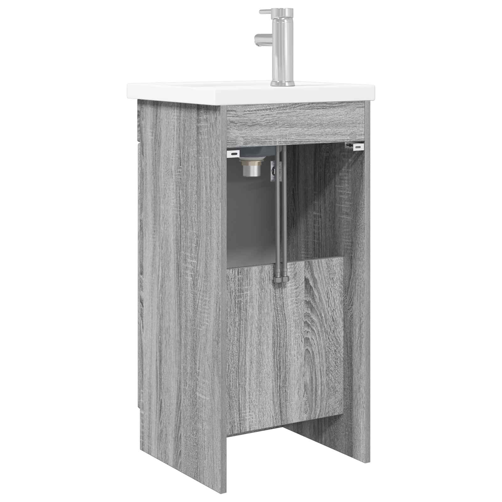 Kupaonski umivaonik s sudoperom Siva Sonoma 42 x 40 x 84,5 cm