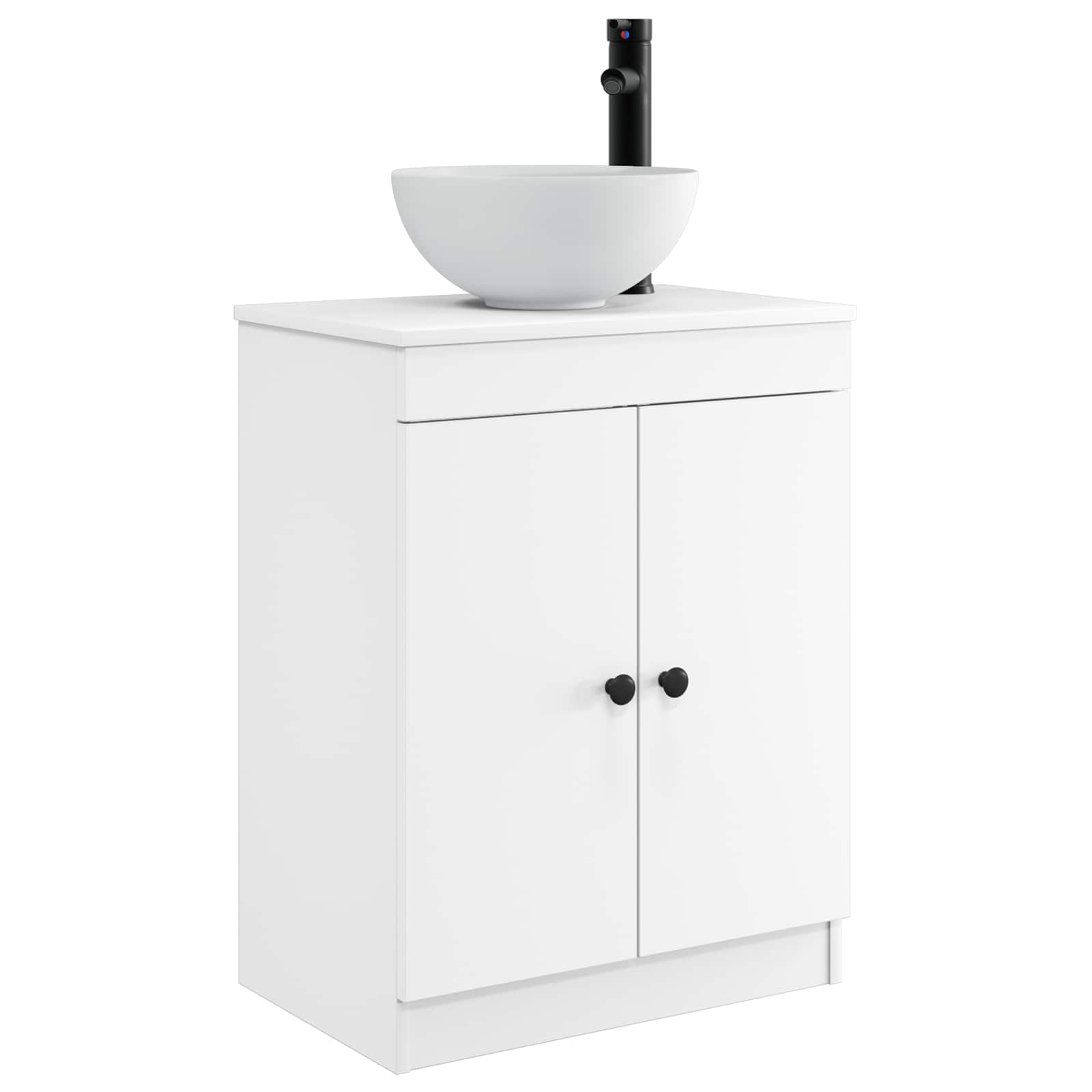 Kupaonski umivaonik s sudoperom Bijela 54 x 35 x 83 cm