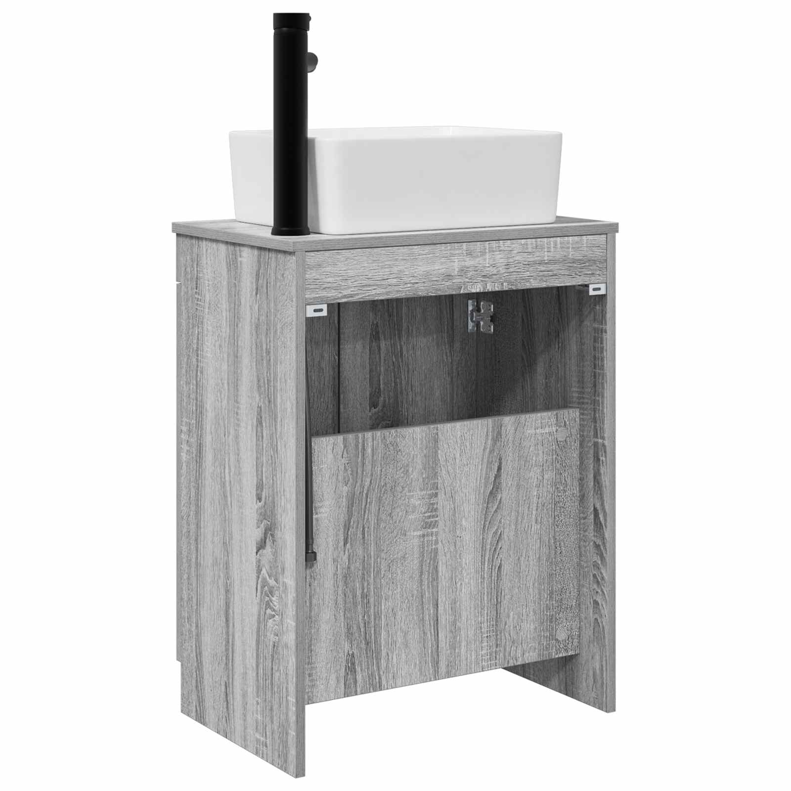 Kupaonski umivaonik s sudoperom Siva Sonoma 54 x 35 x 83 cm