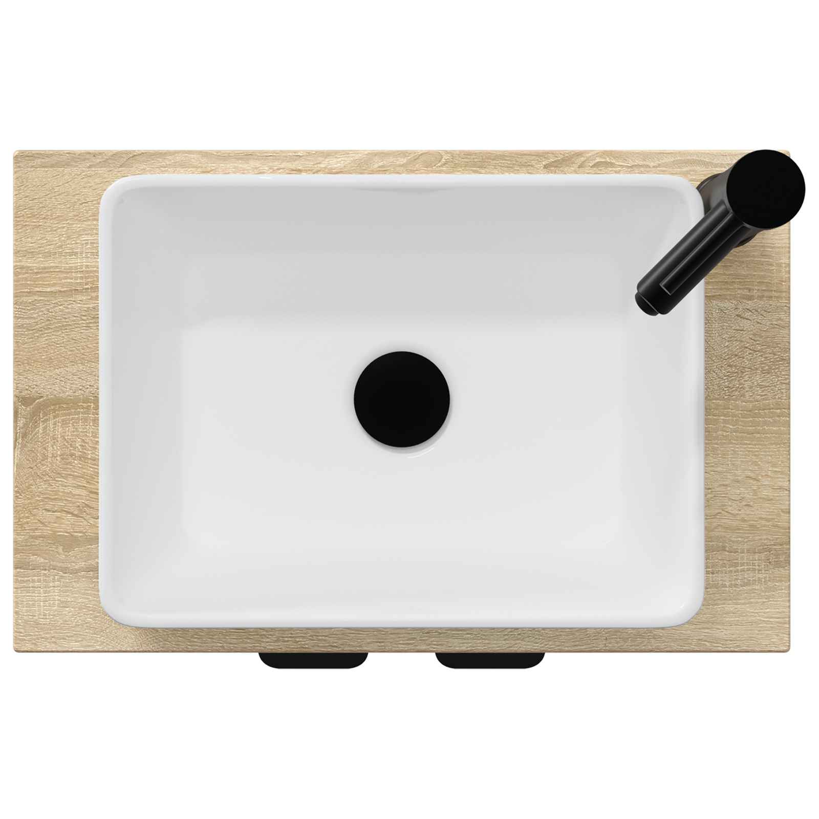 Kupaonski umivaonik s sudoperom Hrast sonoma 54 x 35 x 83 cm