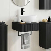 Zidni sudoper Crna 40 x 41 x 40,5 cm Konstruirano drvo