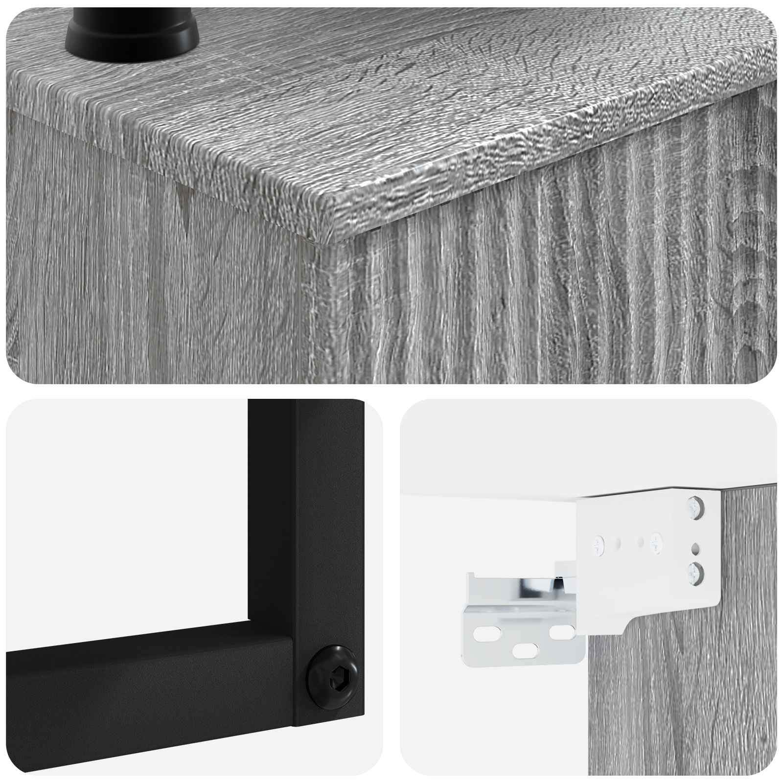 Zidni sudoper Siva Sonoma 40 x 41 x 40,5 cm Konstruirano drvo