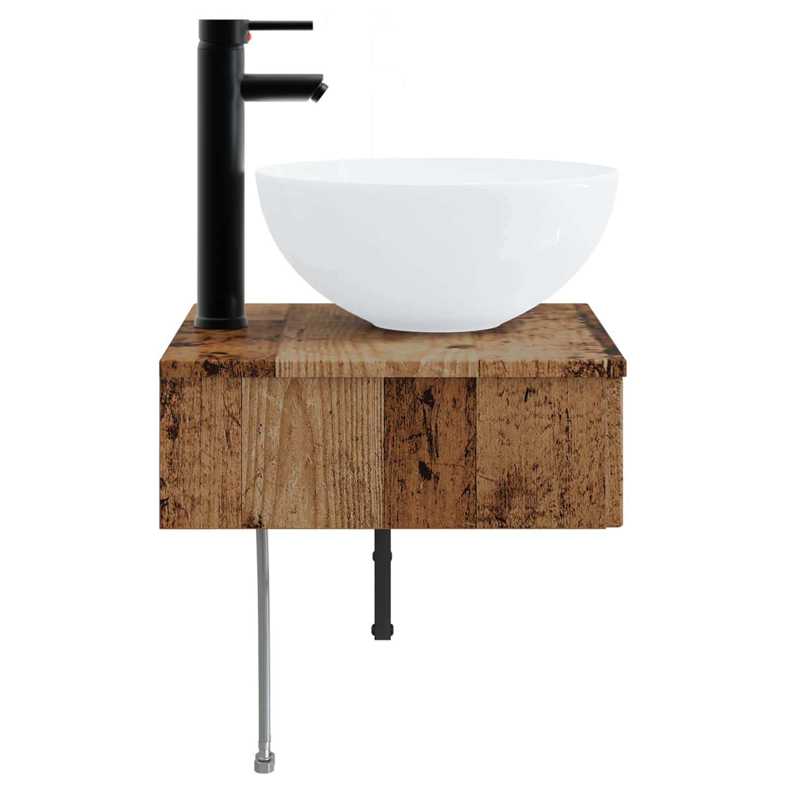 Zidni sudoper Staro drvo 40 x 41 x 40,5 cm Konstruirano drvo