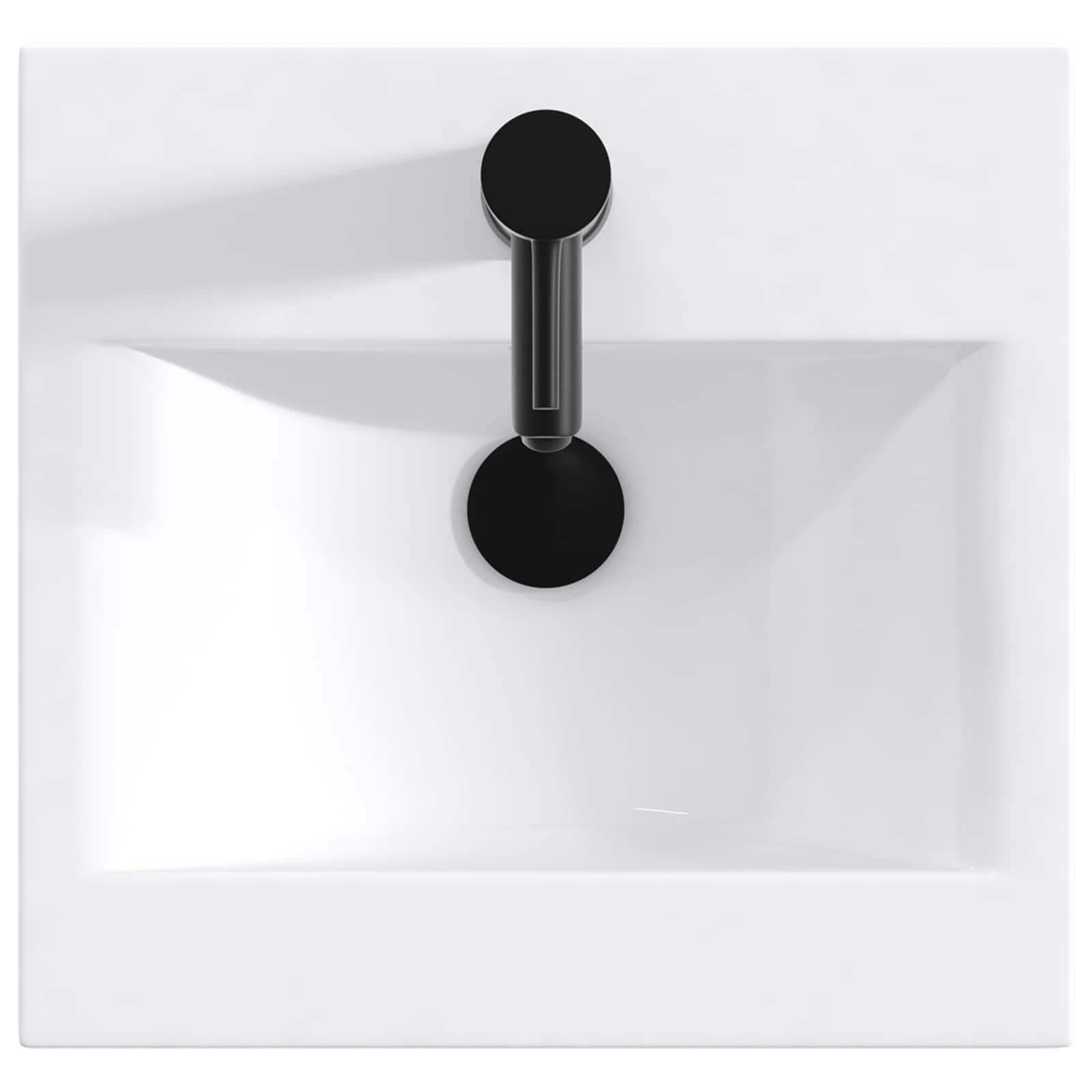 Umivaonik za kupaonicu Mat Crna 42 x 40 x 16,5 cm Metal
