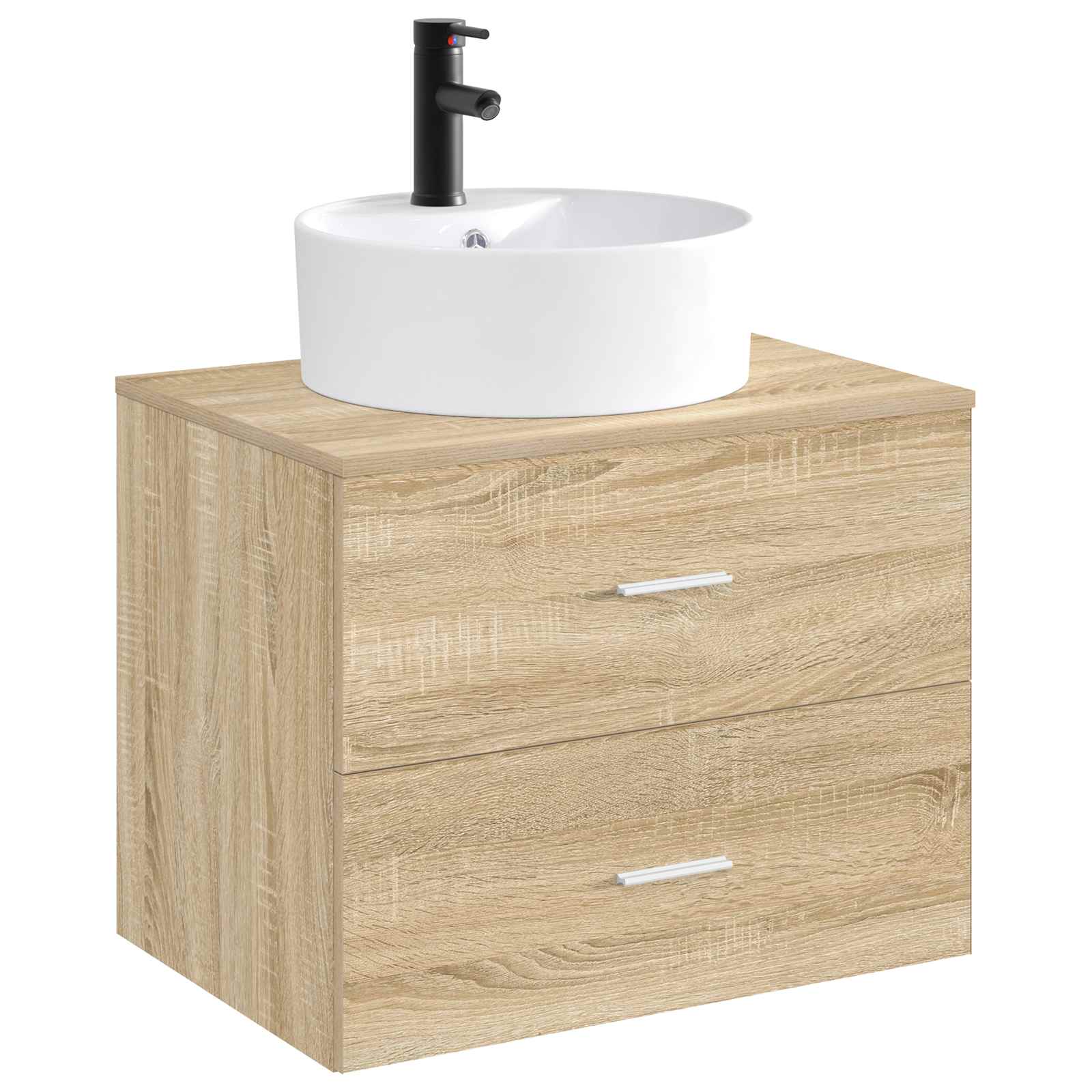 Umivaonik za kupaonicu Mat Crna 40,5 x 40,5 x 15 cm Metal