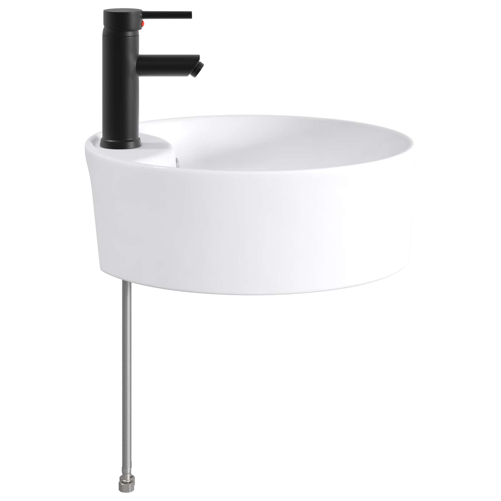 Umivaonik za kupaonicu Mat Crna 40,5 x 40,5 x 15 cm Metal