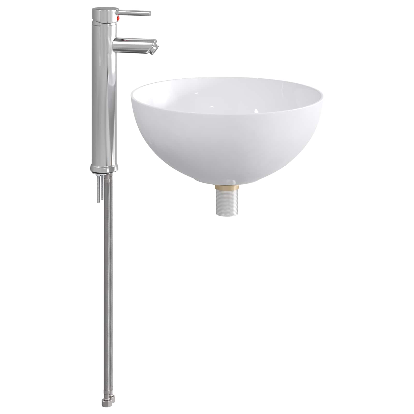 Umivaonik za kupaonicu Krom 35,5 x 35,5 x 14,5 cm Metal